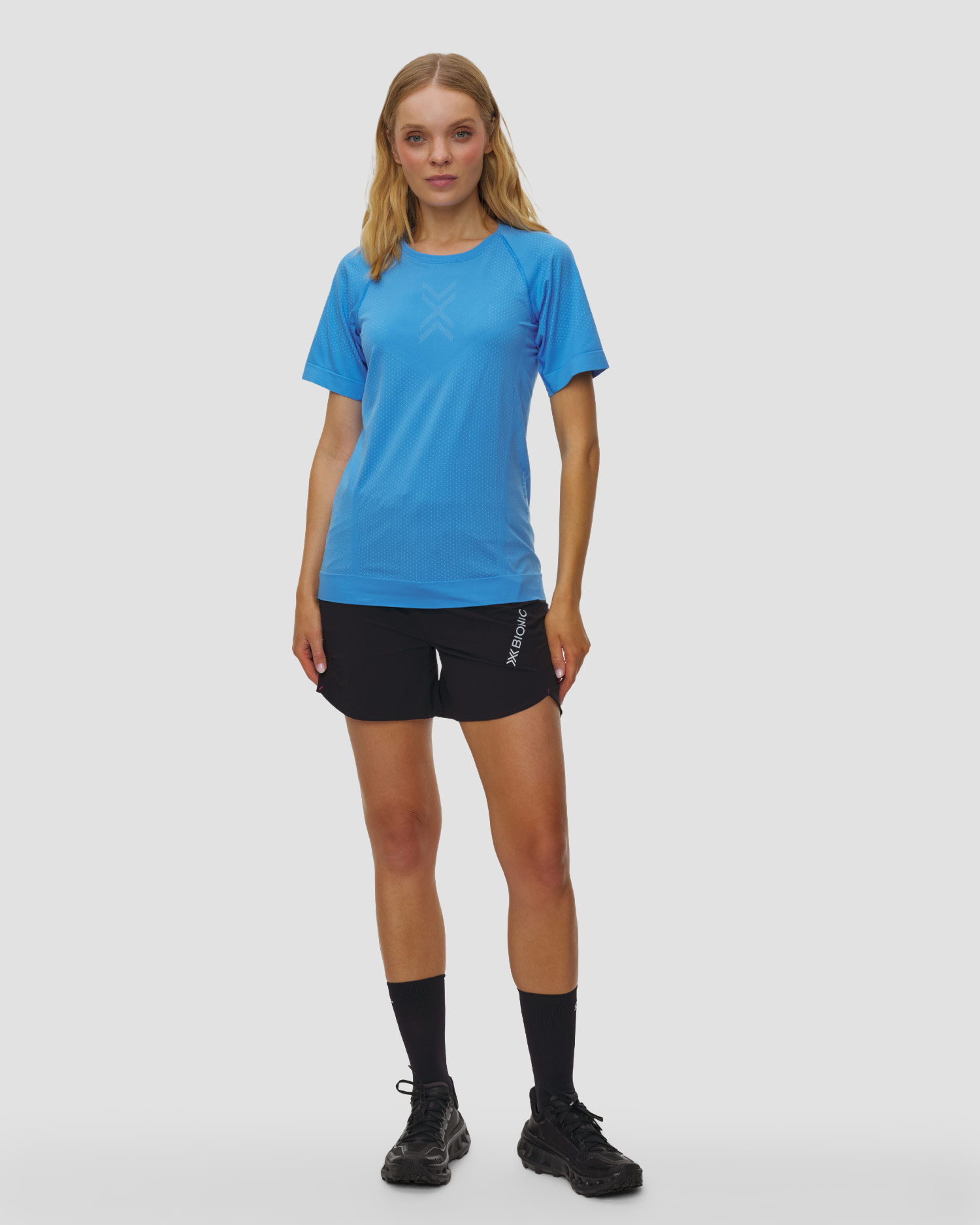 Dámska bežecká tričko X-Bionic Xceed Run Shirt SS modrá