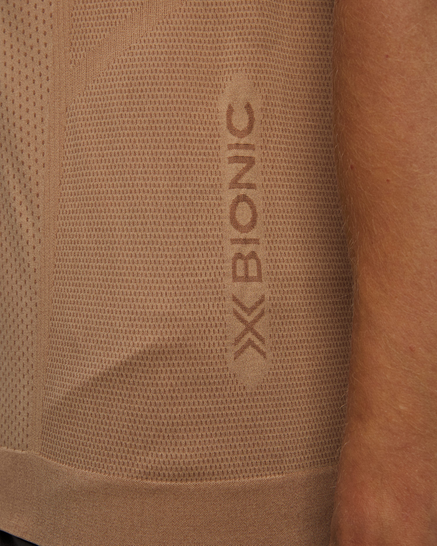 Singletă de alergare pentru bărbați X-Bionic Xceed Run Tank Top bej-maro