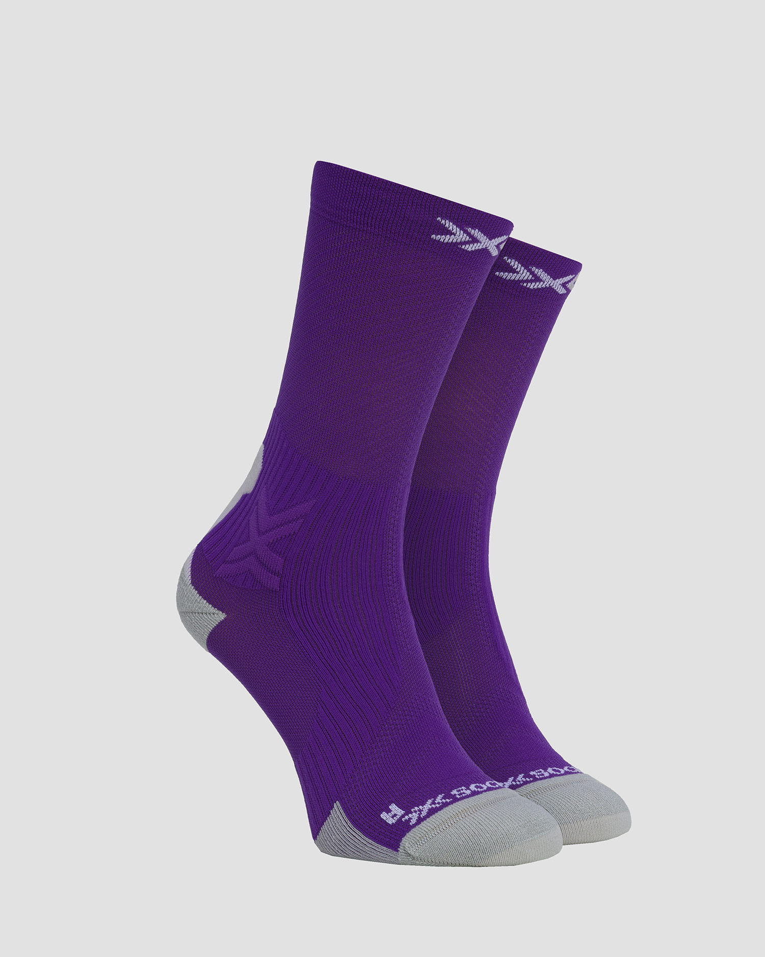 Skarpety rowerowe X-Socks Bike Perform Crew fioletowe, Kolor/Wzór: Fioletowy