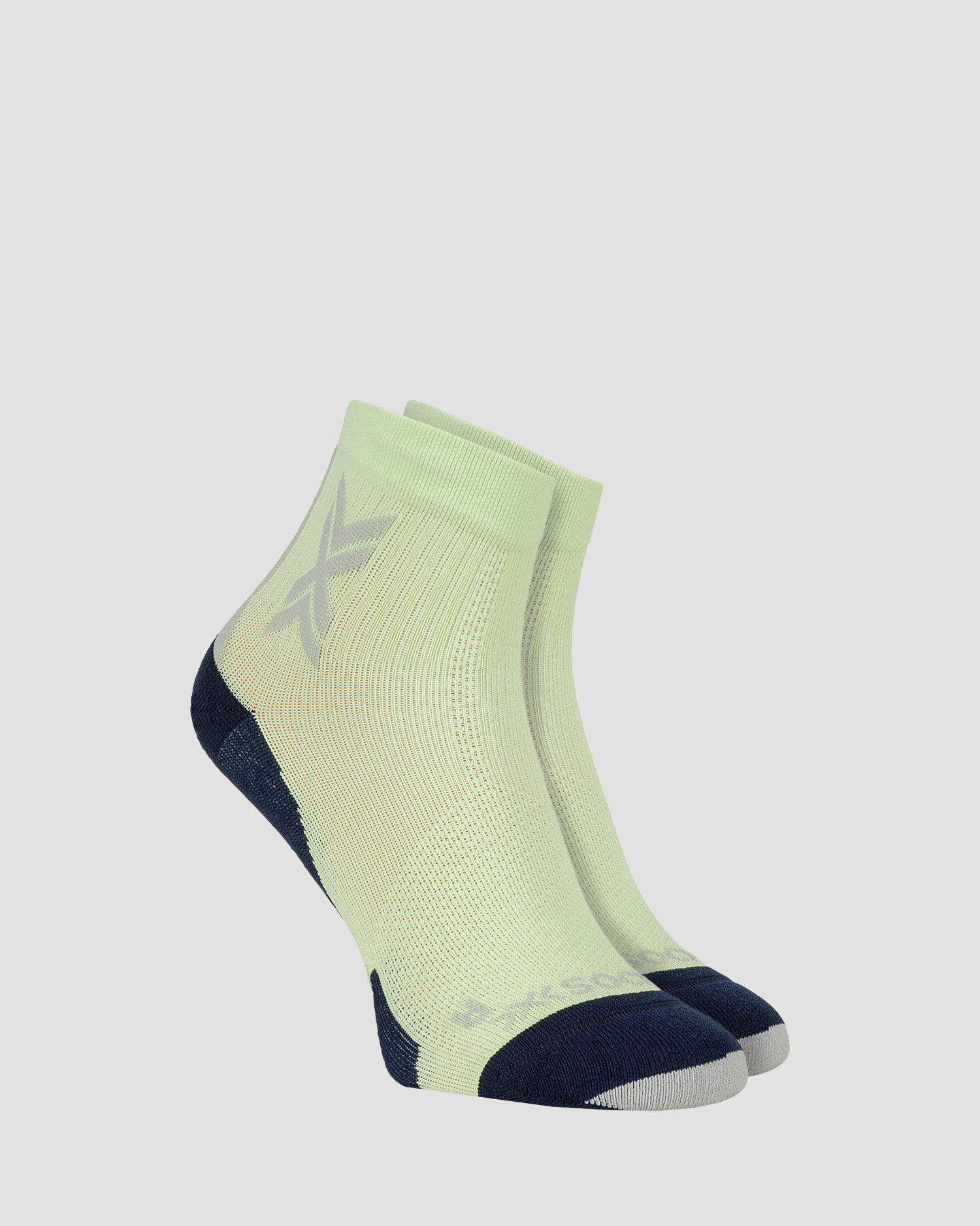Calzini da corsa X-Socks Run Discover Ankle lime-nero