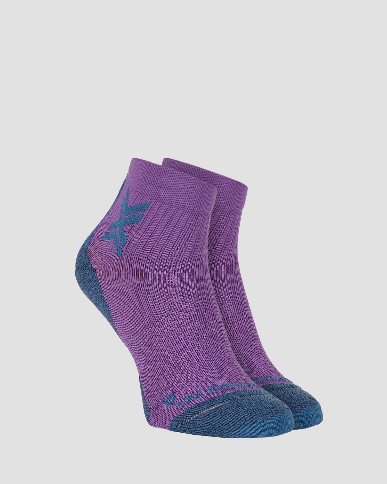 Bežecké ponožky X-Socks Run Discover Ankle fialové