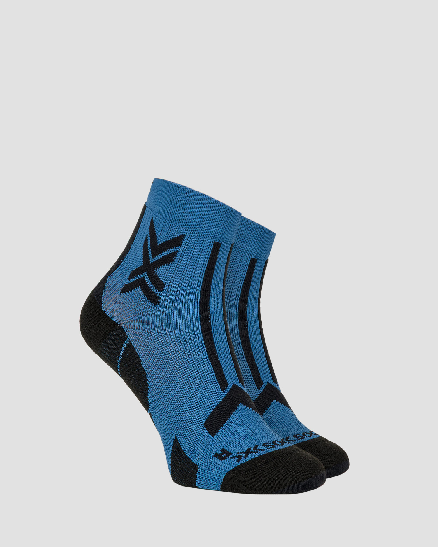 Trailové ponožky X-Socks Trailrun Discover Ankle v Tmavě Modré a Černé Barvě