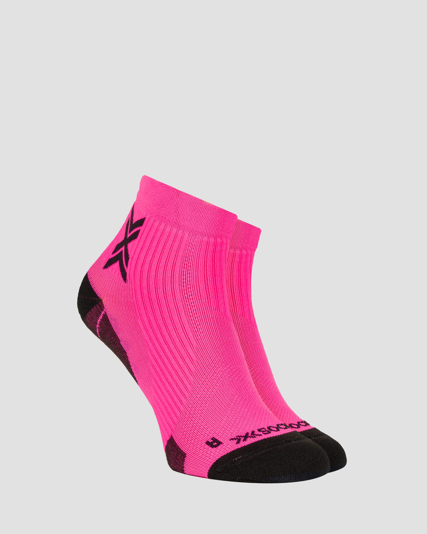 Calzini da corsa X-Socks Run Perform Ankle rosa-nero