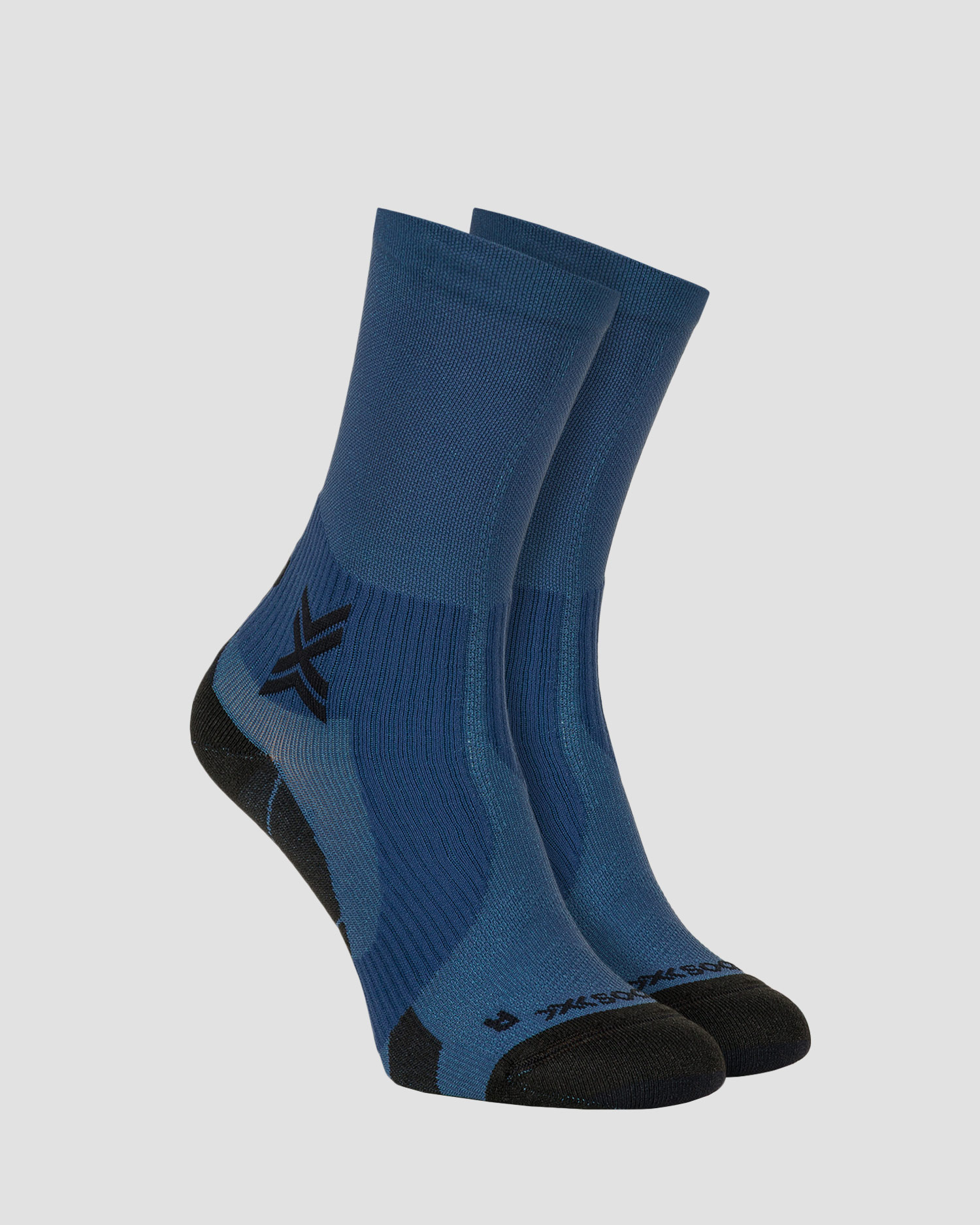 Běžecké ponožky X-Socks Run Perform Crew v Tmavě Modré a Černé Barvě