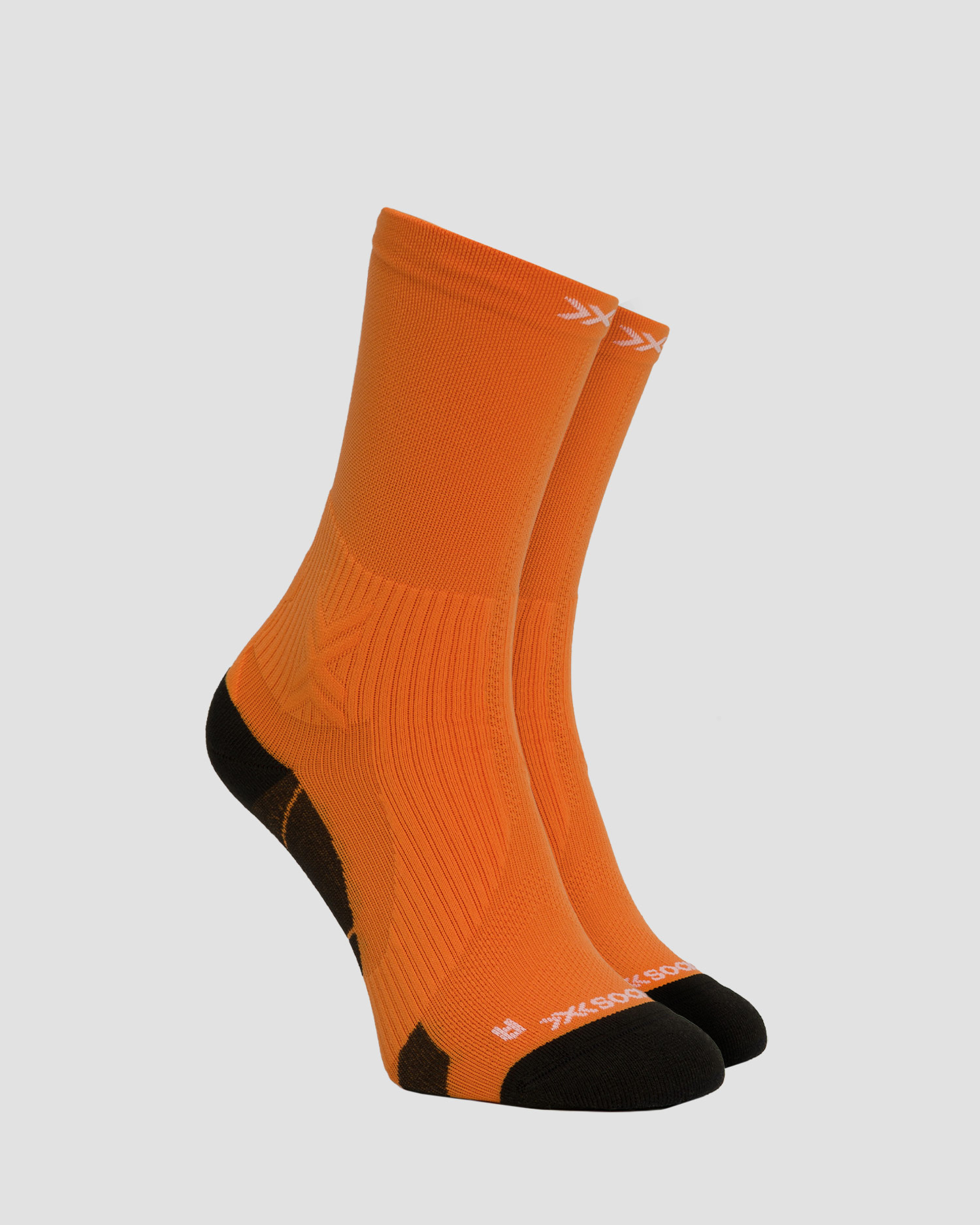 X-Socks Run Perform Crew Laufsocken, Farbe/Muster: Pomarańczowy