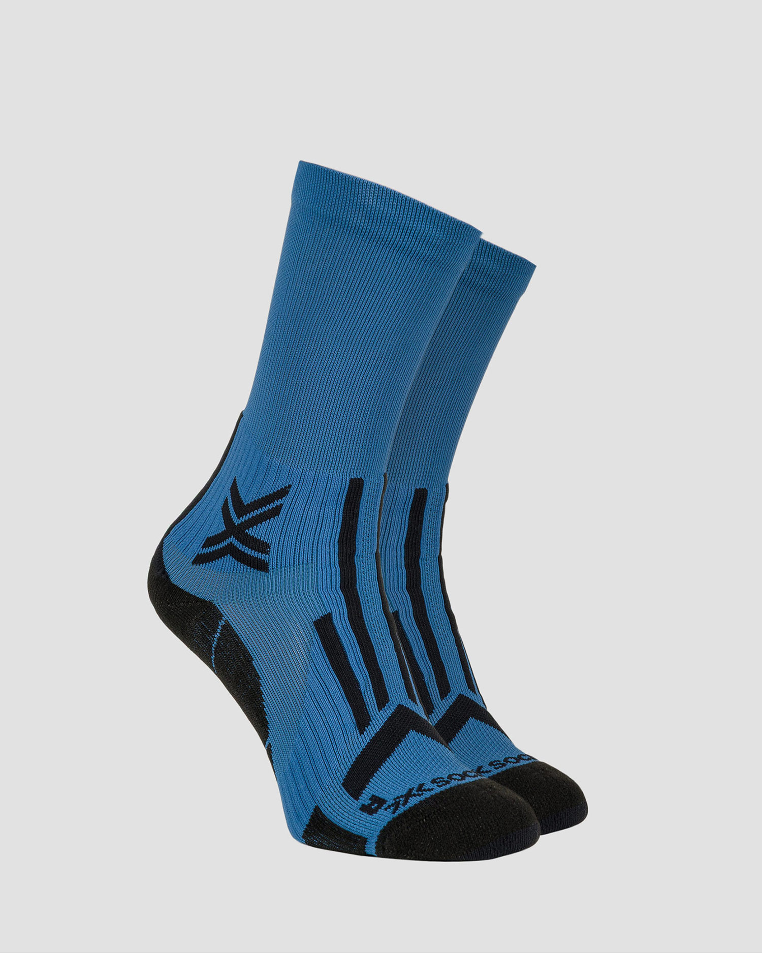 Trailové ponožky X-Socks Trailrun Perform Crew v Tmavě Modré a Černé Barvě