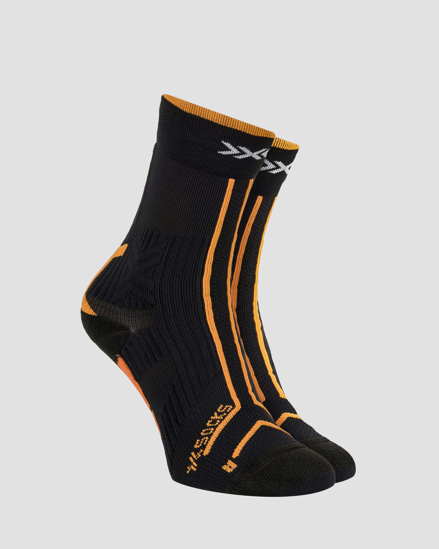 Trailové ponožky X-Socks Trailrun Terraskin Expert Crew v Černé Barvě