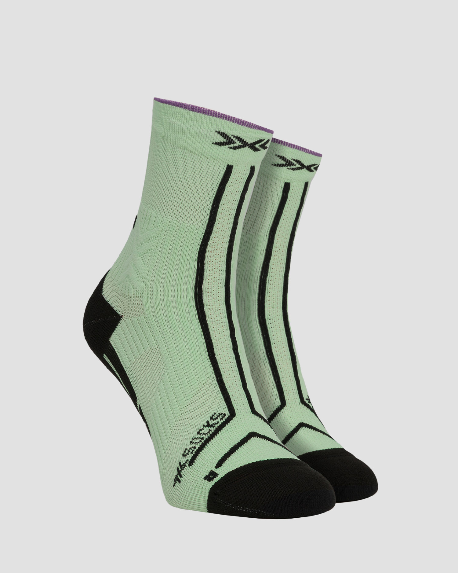 Skarpety trailowe X-Socks Trailrun Terraskin Expert Crew zielone, Kolor/Wzór: Zielony