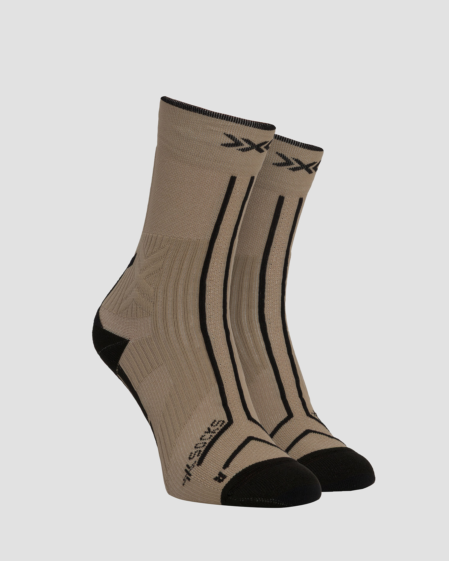 Skarpety trailowe X-Socks Trailrun Terraskin Expert Crew beżowe, Kolor/Wzór: Beżowy