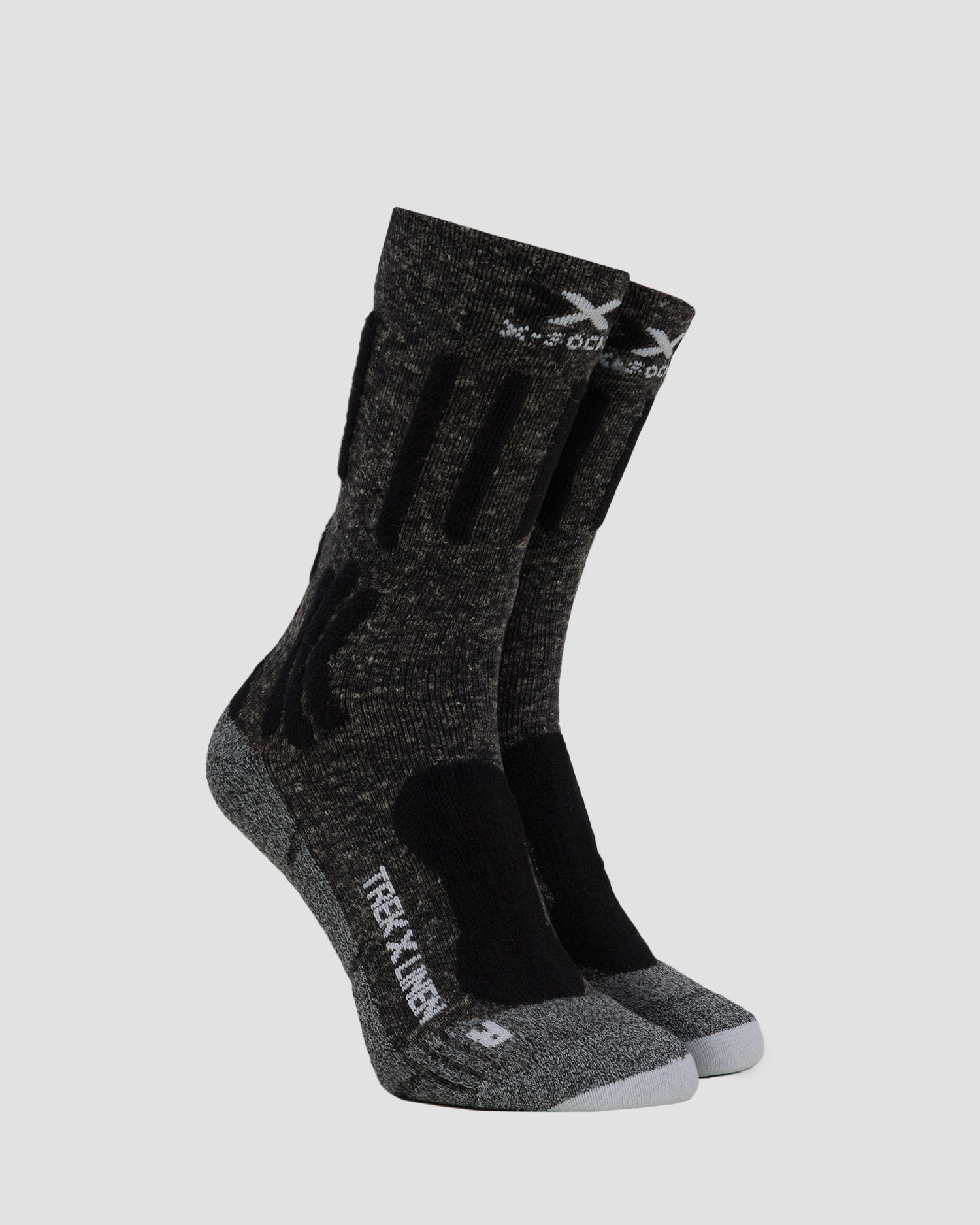 Chaussettes de trekking grises X-Socks Trek X Linen