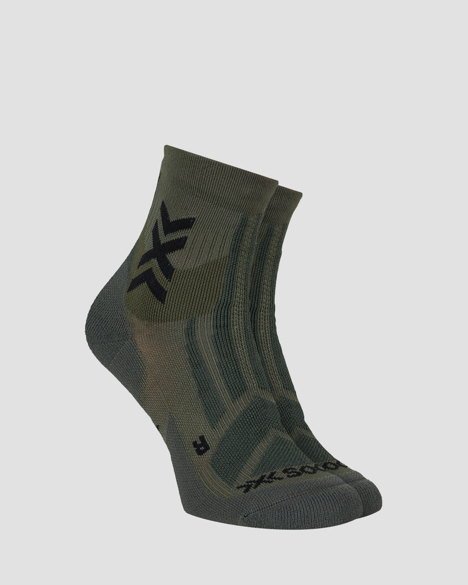 Calzini da trekking X-Socks Hike Discover Angle verdi