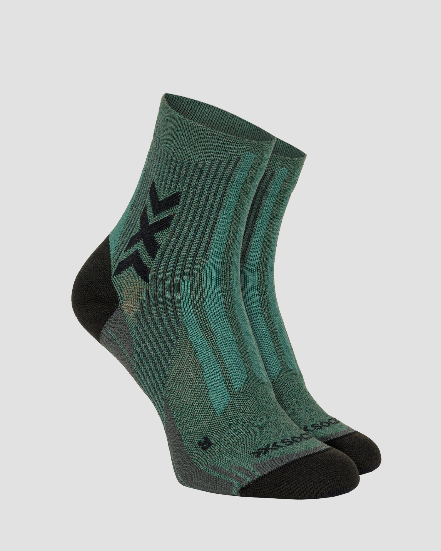 Trekové ponožky X-Socks Hike Perform Natural Ankle v Zelené Barvě
