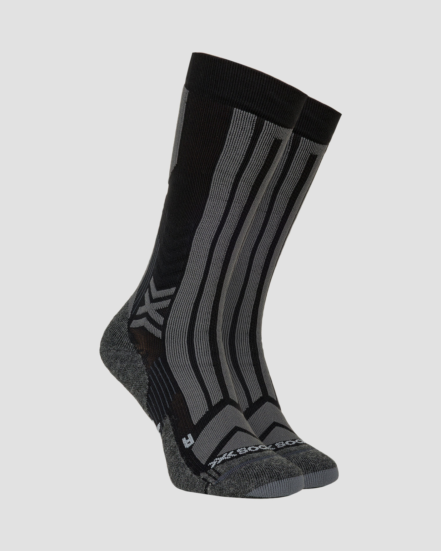 Trekové ponožky X-Socks Mountain Perform OTC v Černé a Šedé Barvě