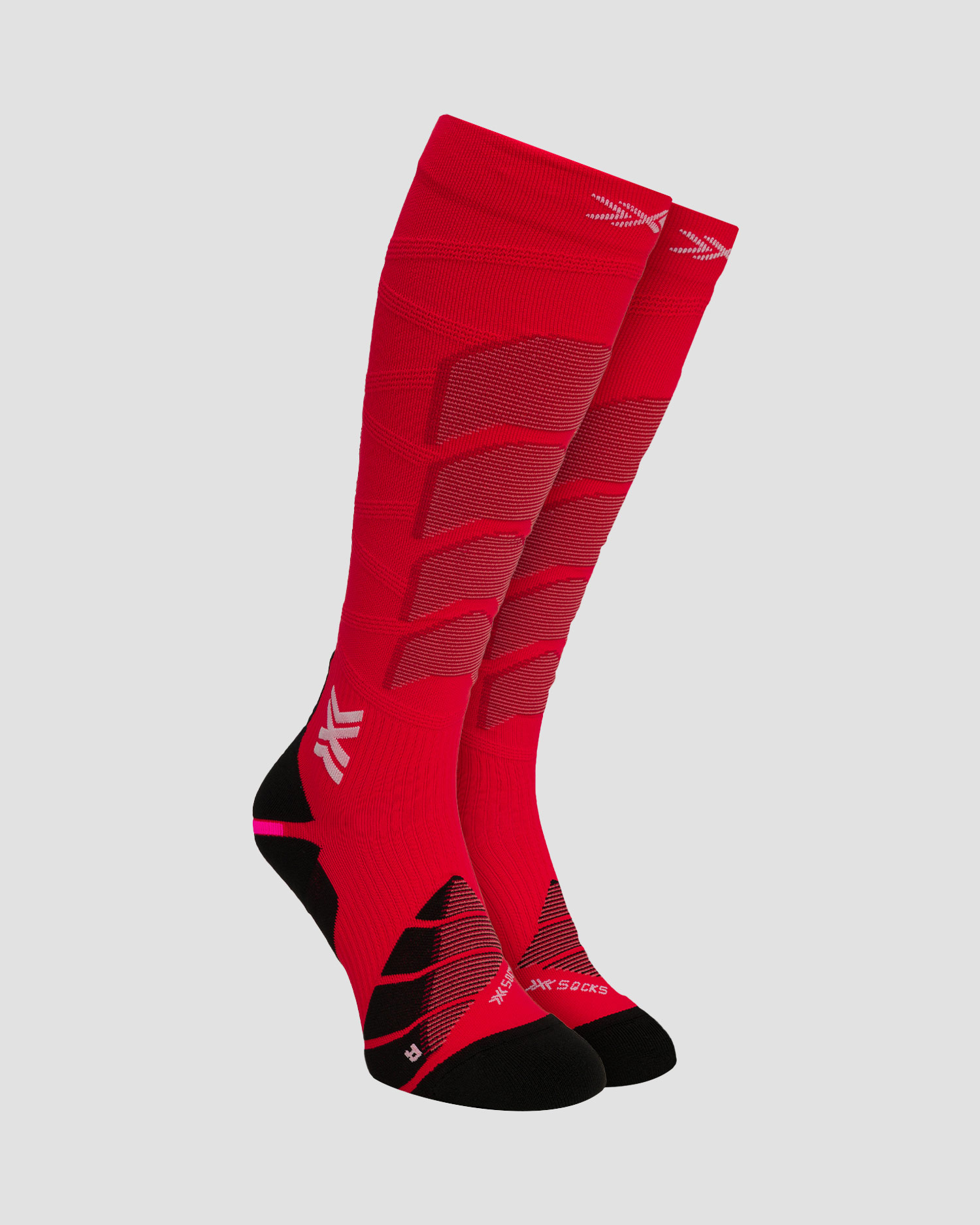 X-Socks Ski Anatomix OTC Skisocken in Rot, Farbe/Muster: Czerwony