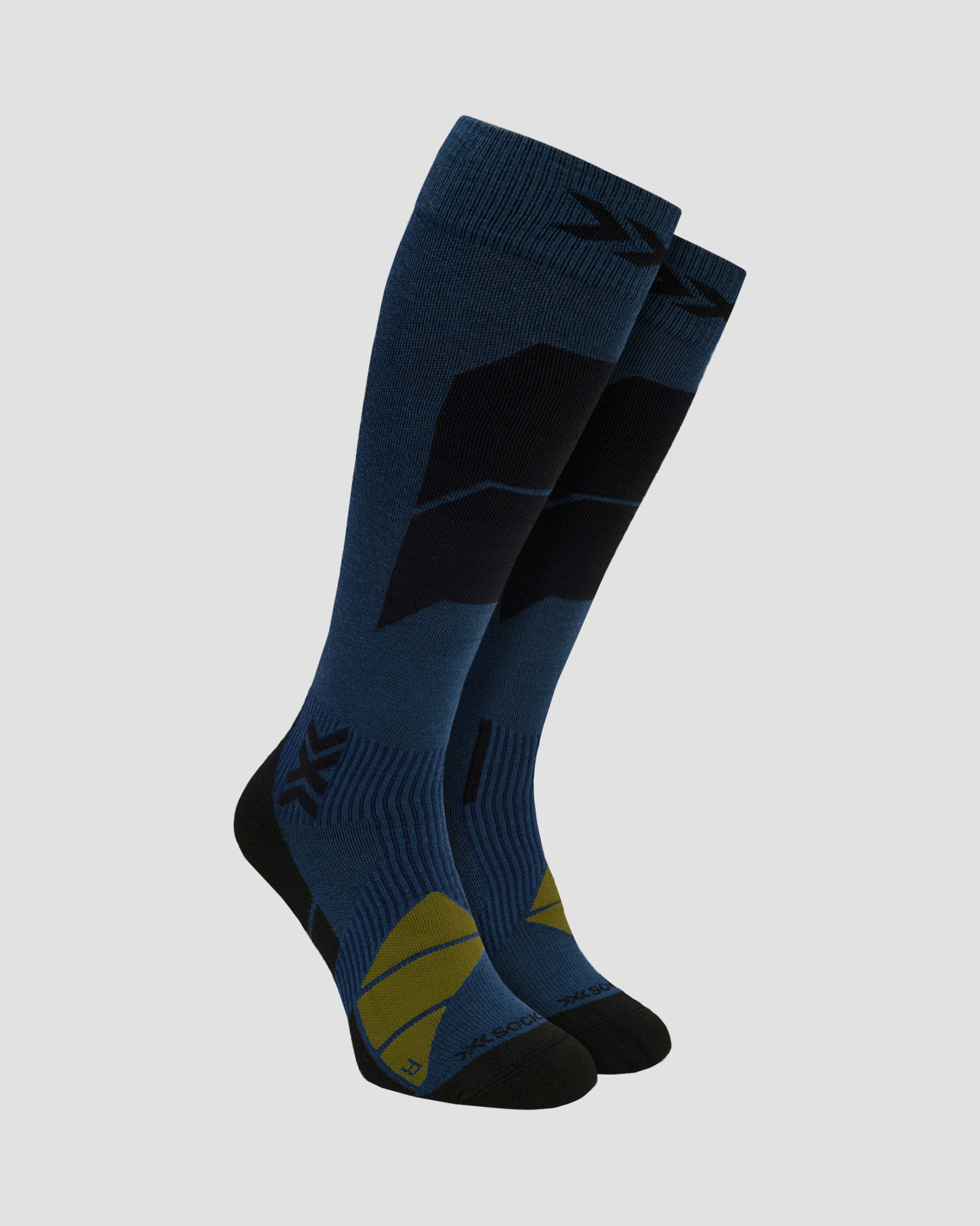X-Socks Ski Perform Merino OTC Skisocken in Marineblau und Schwarz
