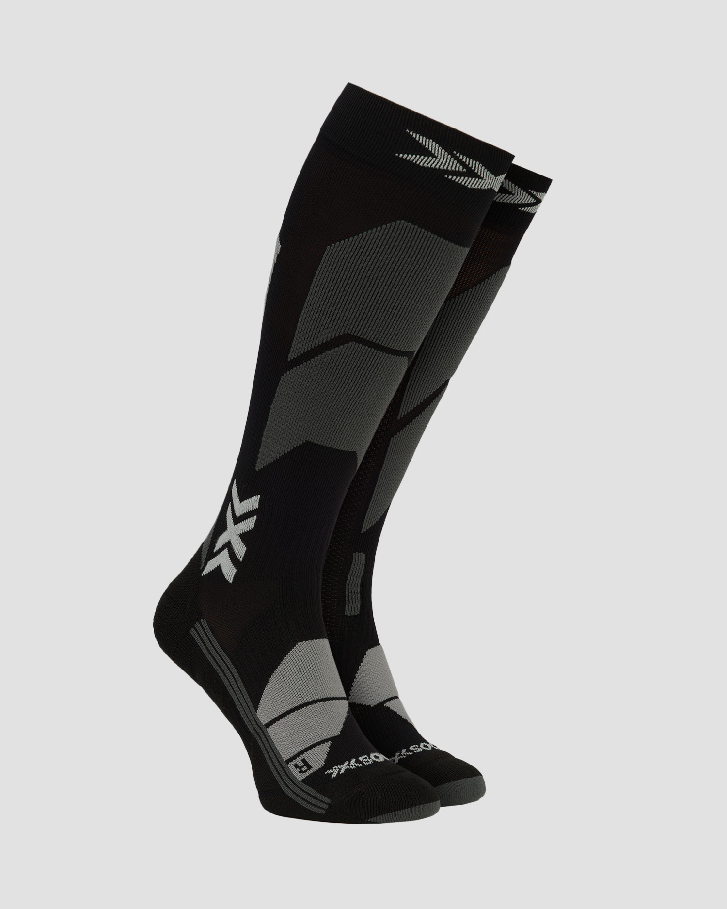 Women's X-Socks Ski Perform OTC black-grey