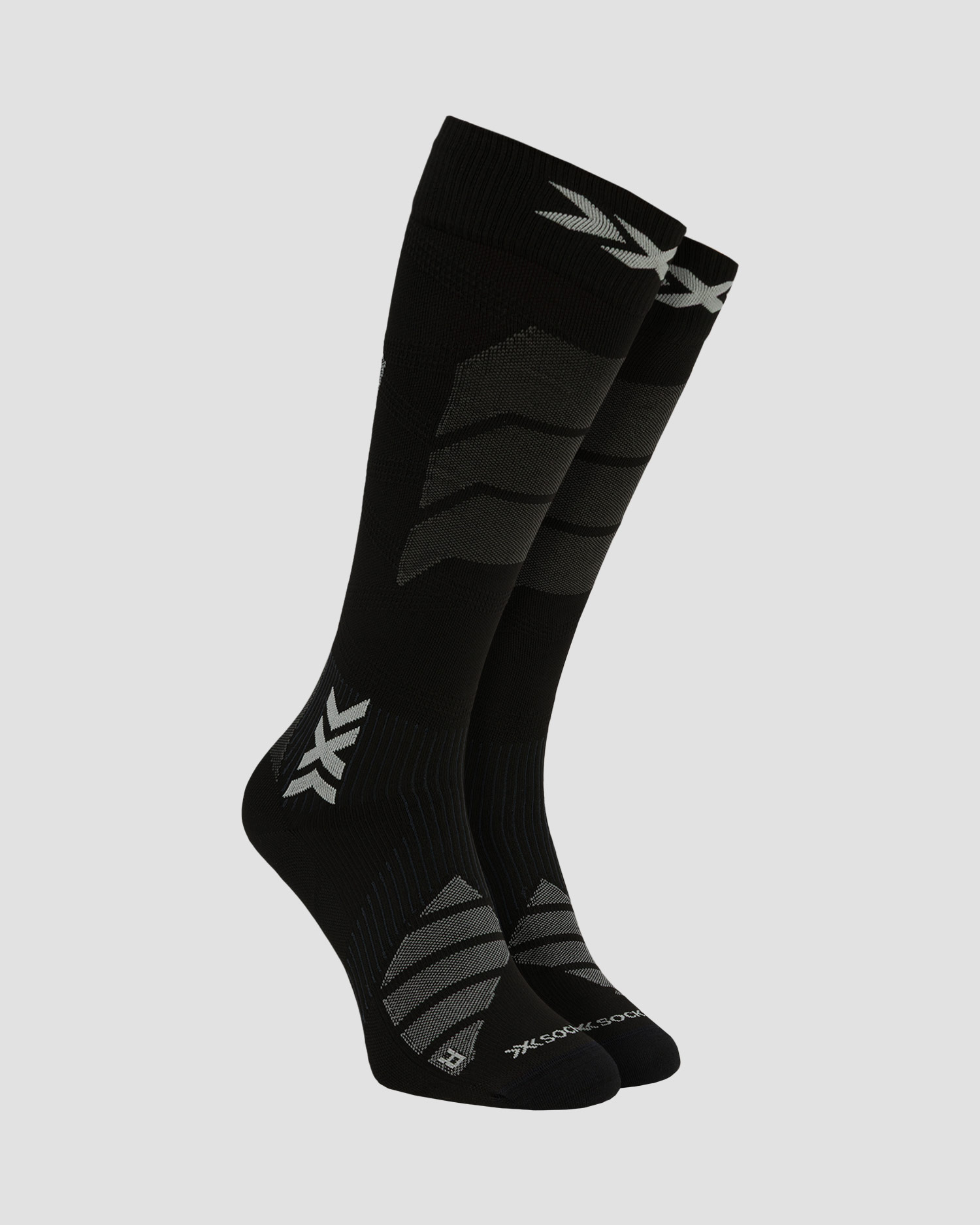 Lyžařské ponožky X-Socks Ski Expert Light OTC v černém a šedém barevném provedení