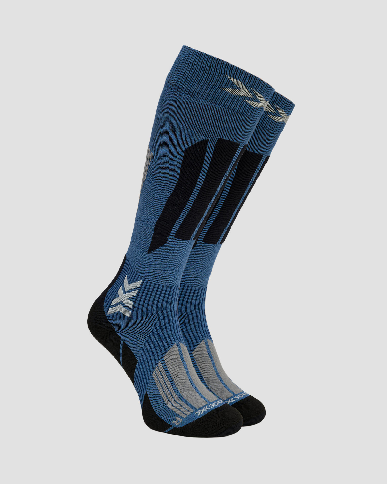 X-Socks Ski Touring Expert OTC Skitourensocken in Dunkelblau und Schwarz