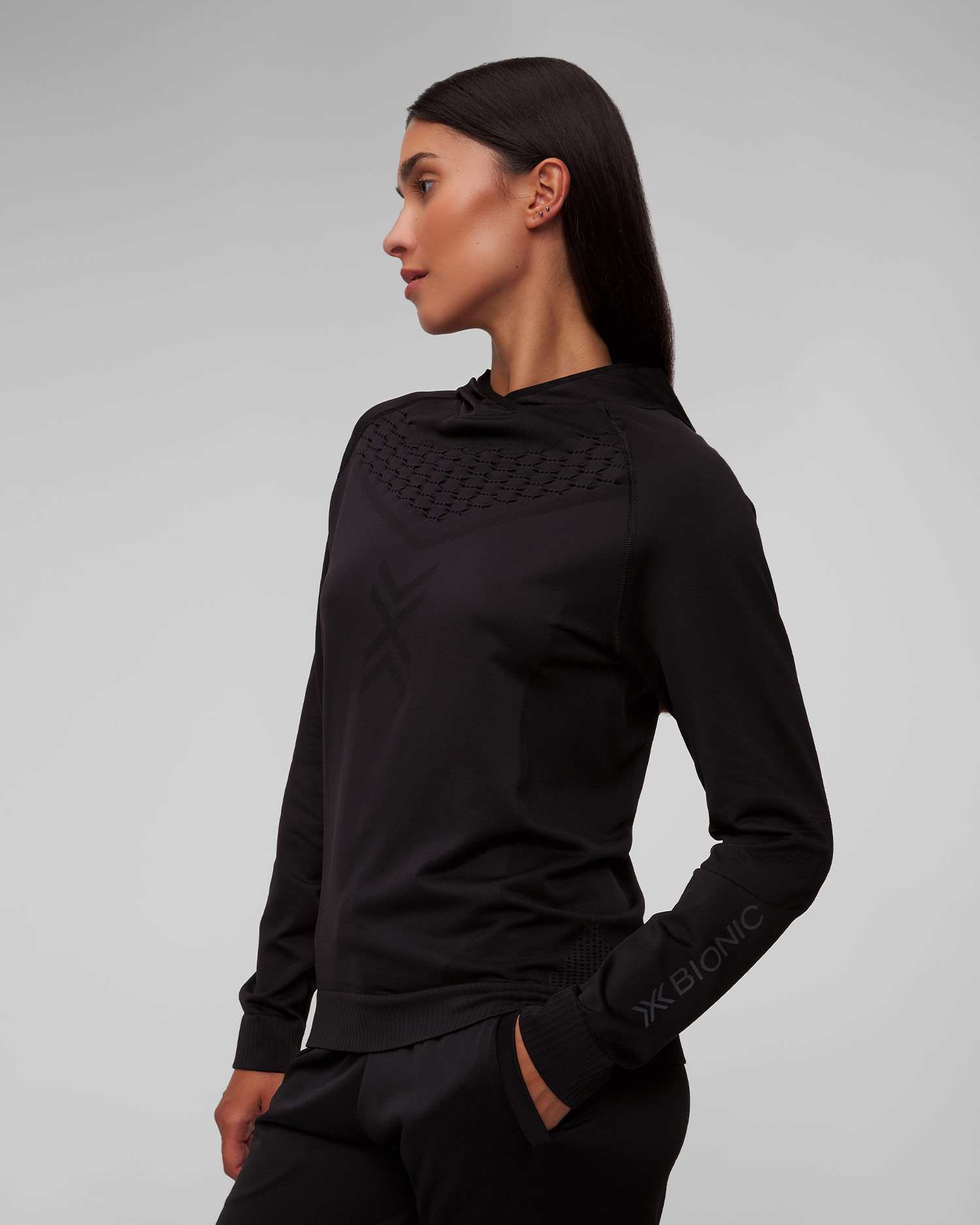 Mikina s kapucou unisex X-Bionic X-Ential Hoody LS