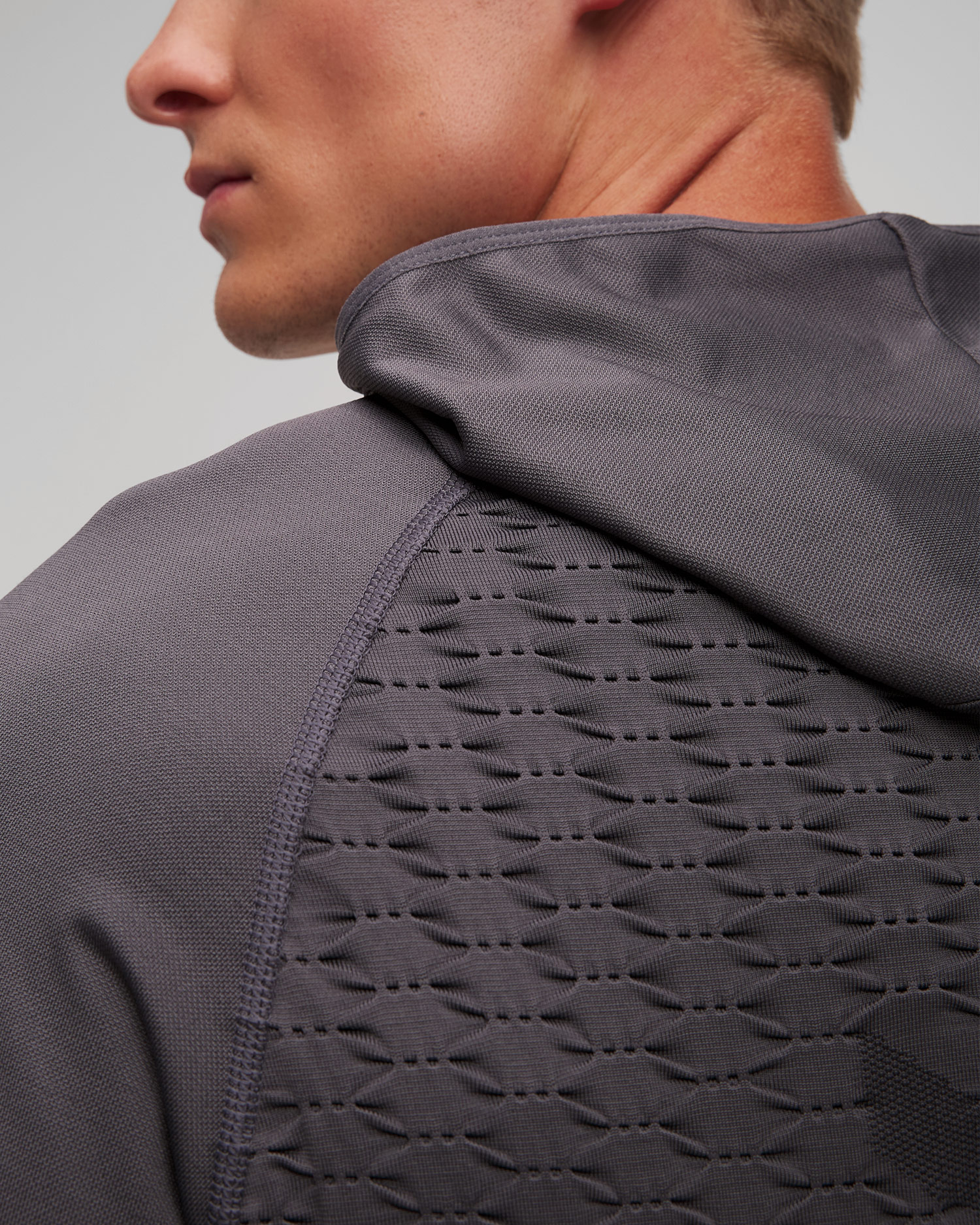 Unisex grey sweatshirt X-Bionic X-Ential Hoody LS