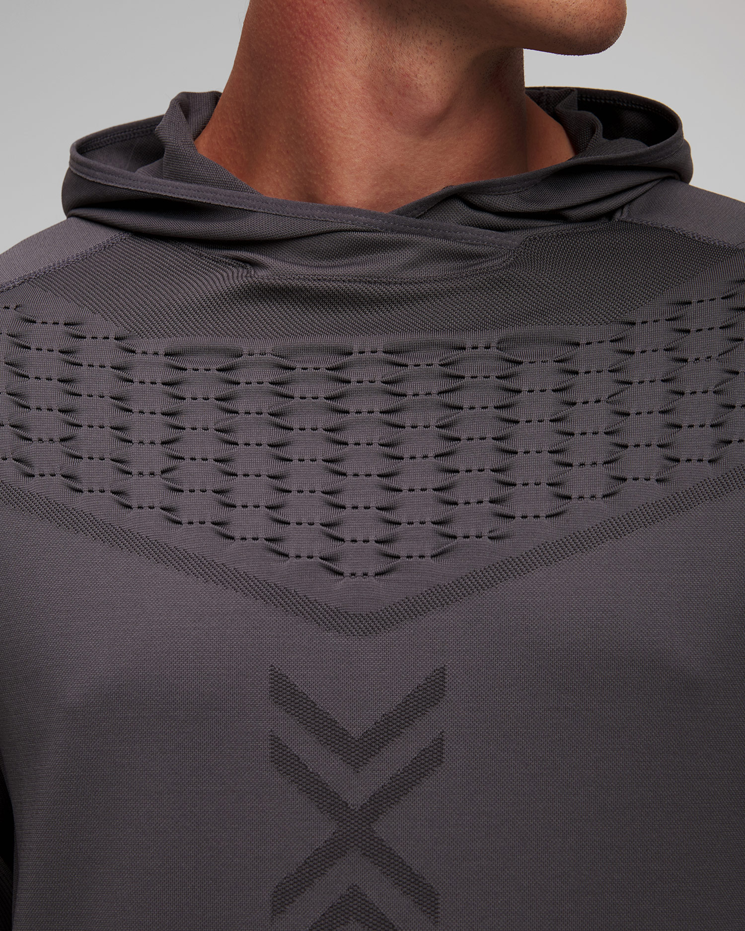 Unisex grey sweatshirt X-Bionic X-Ential Hoody LS