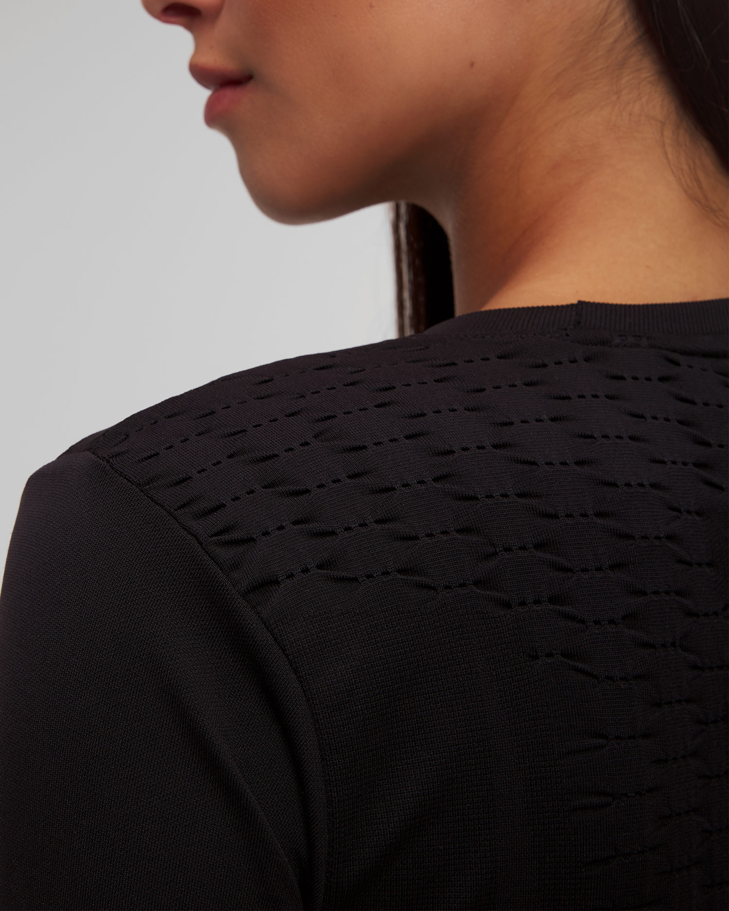 Dámske čierne tričko s dlhým rukávom X-Bionic X-Ential Shirt LS