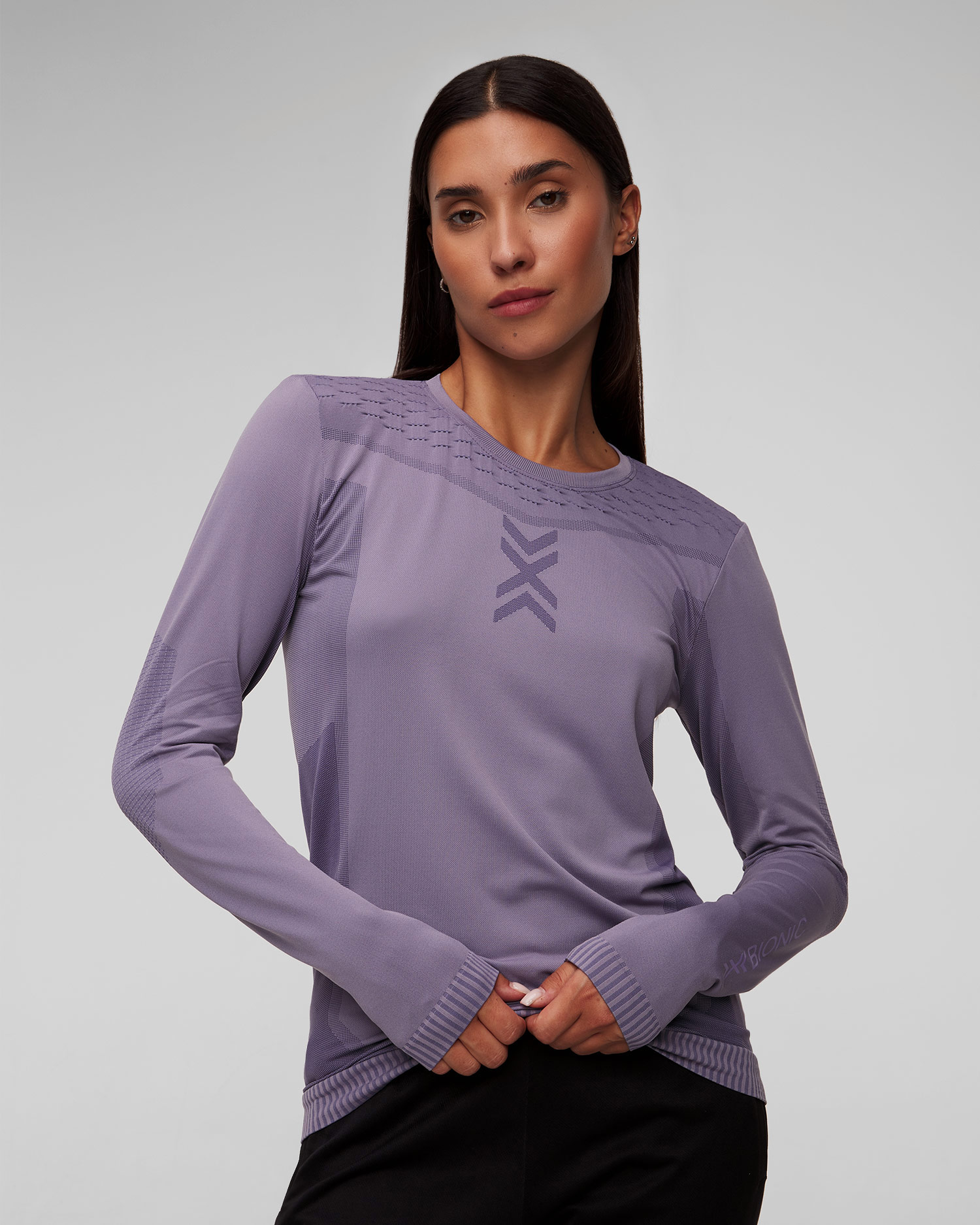 Longsleeve damski X-Bionic X-Ential Shirt LS szary