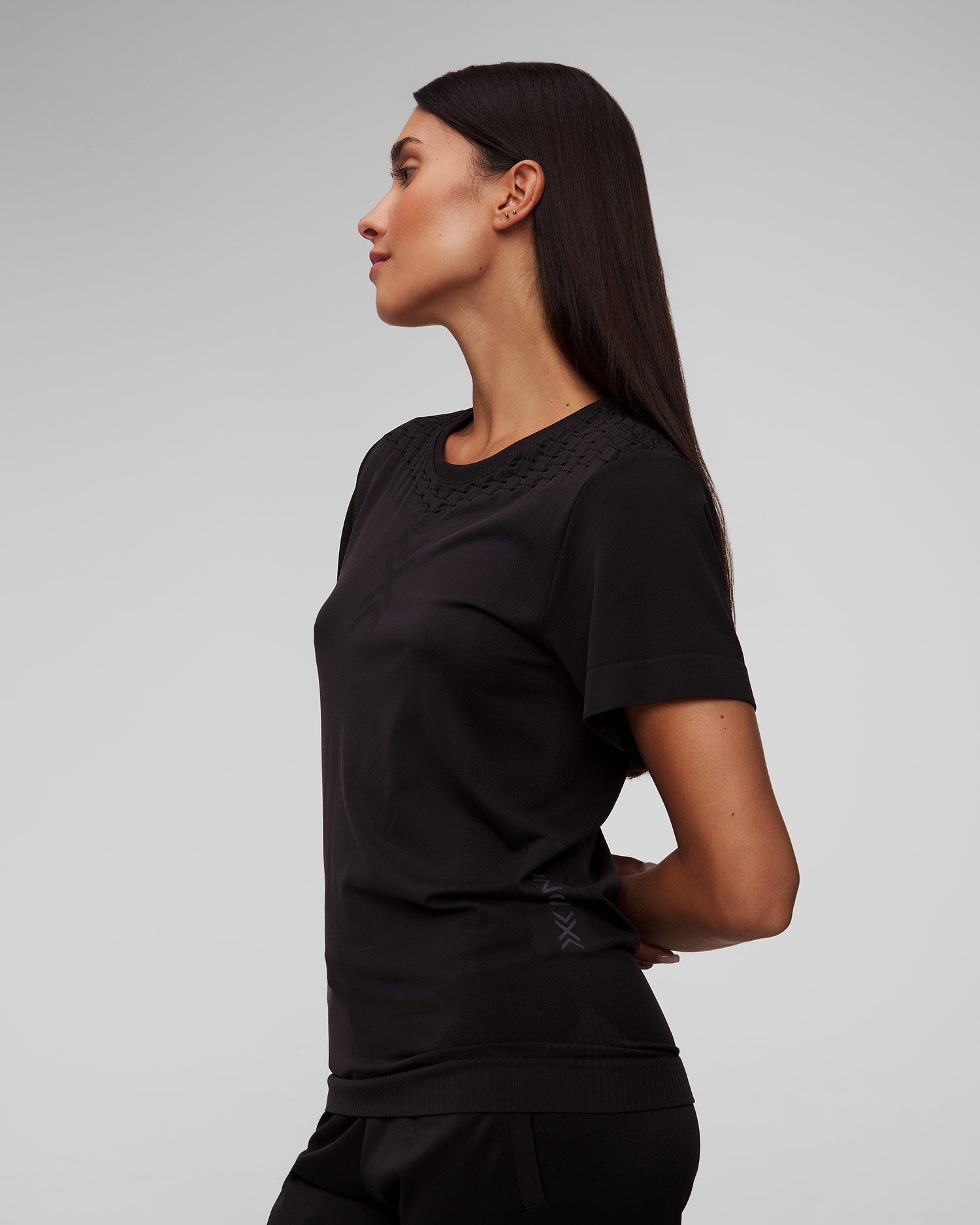 Dámske čierne tričko s krátkym rukávom X-Bionic X-Ential Shirt SS