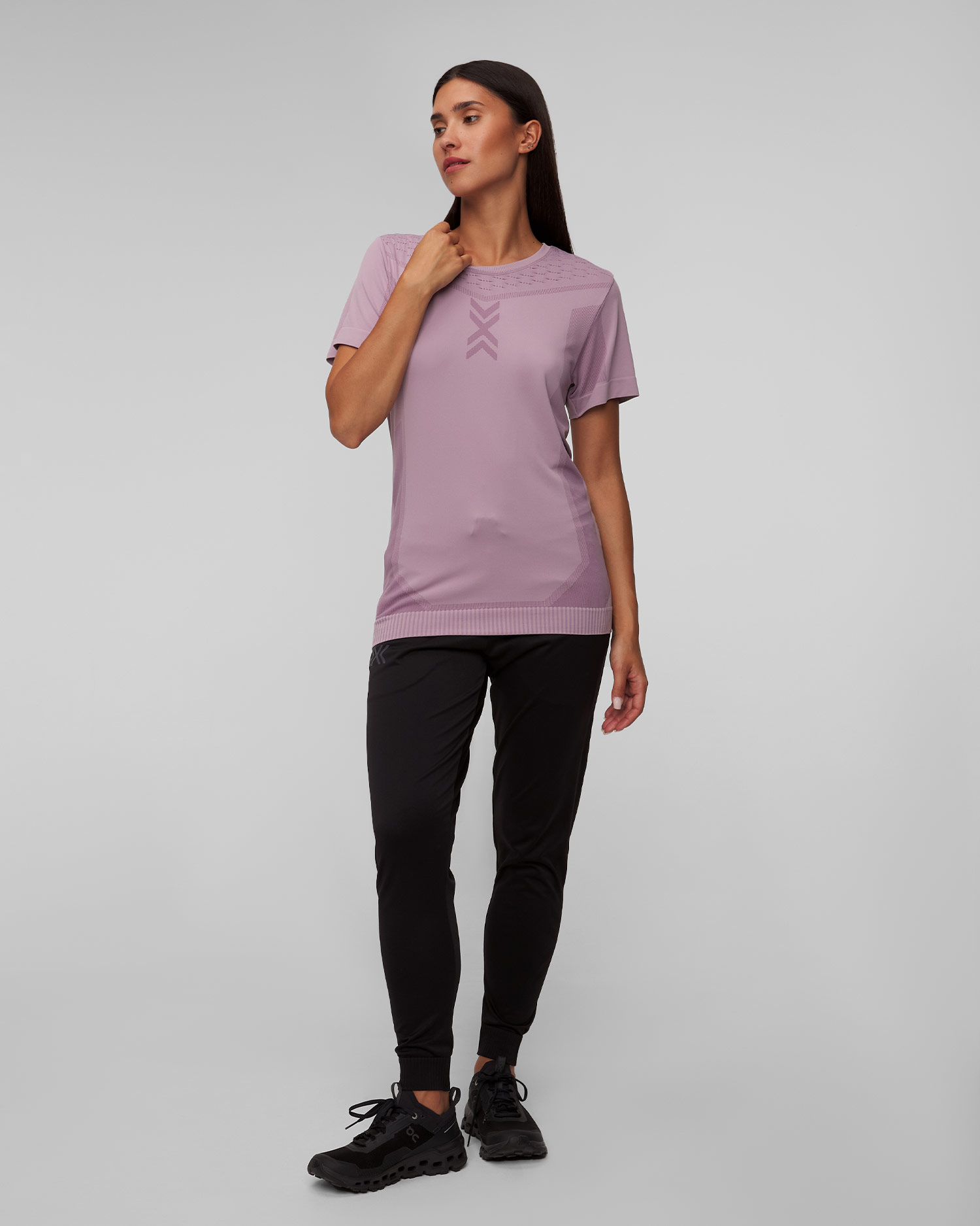 Dámske fialové tričko s krátkym rukávom X-Bionic X-Ential Shirt SS