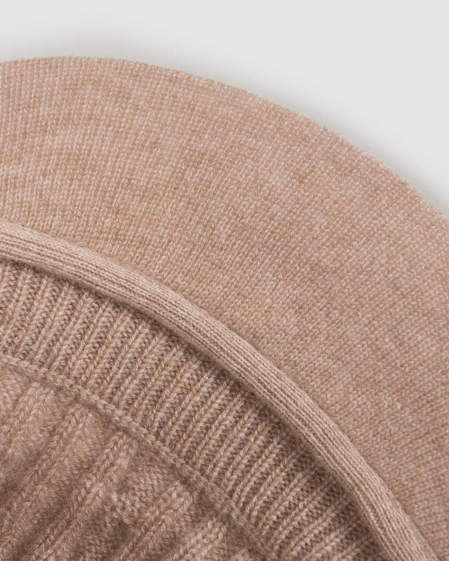 Brązowa czapka kaszmirowa z daszkiem damska William Sharp