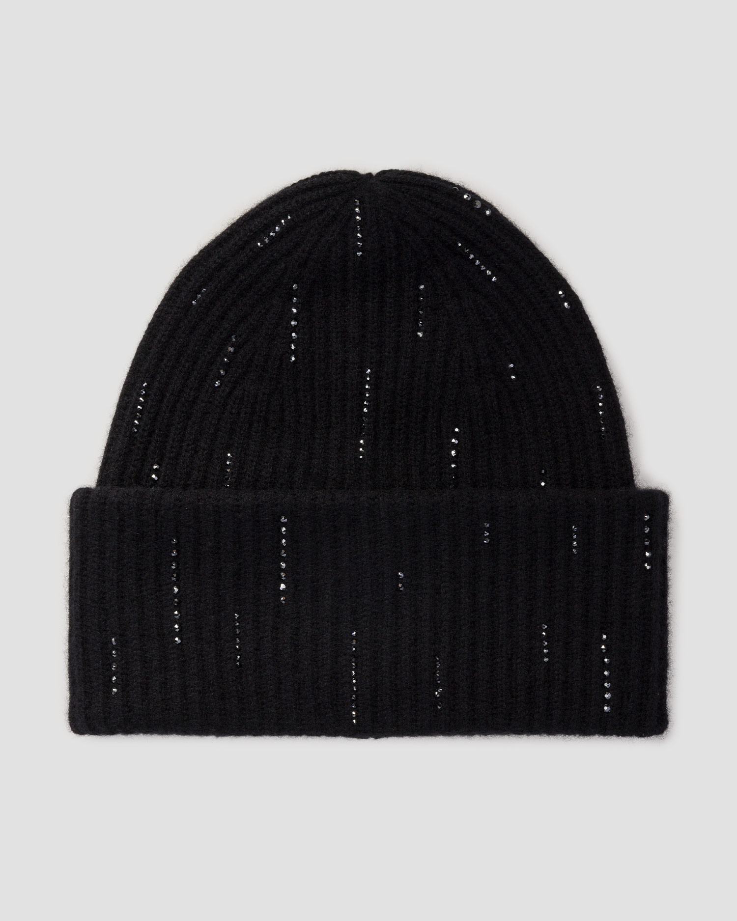 Berretto nero in cashmere da donna William Sharp