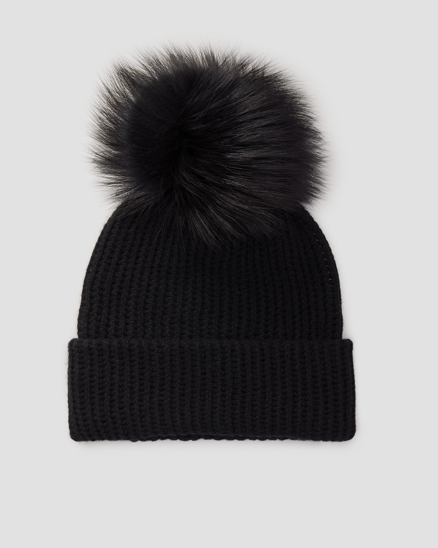 Berretto nero in cashmere da donna William Sharp