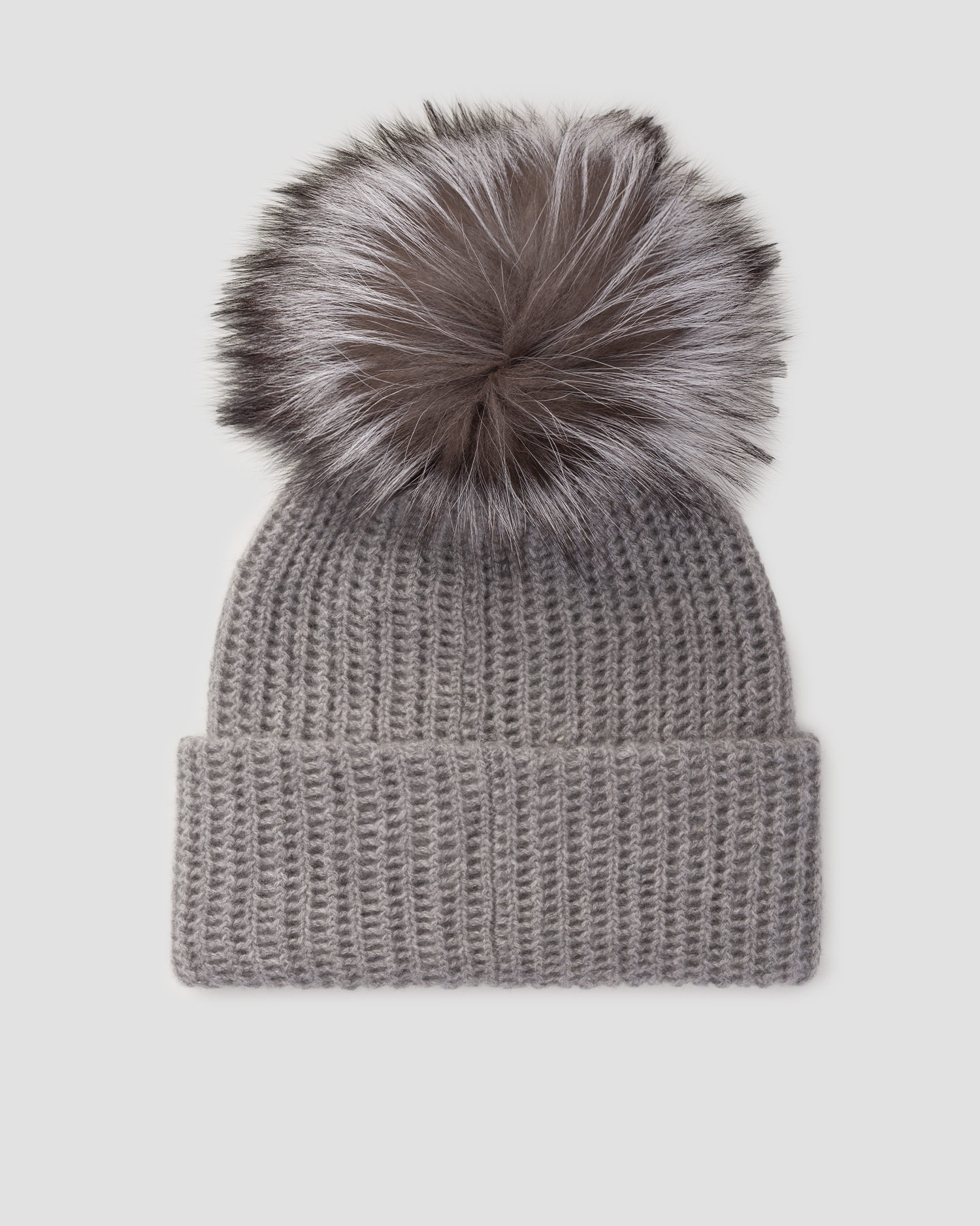 Szara czapka z kaszmiru damska William Sharp