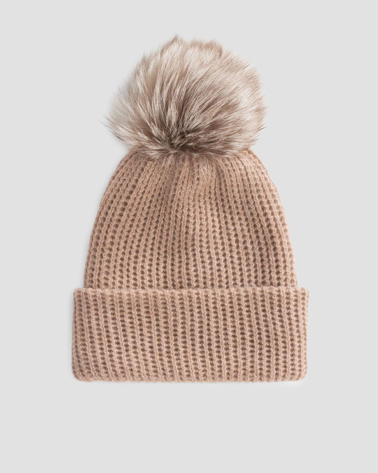 Brązowa czapka z kaszmiru damska William Sharp