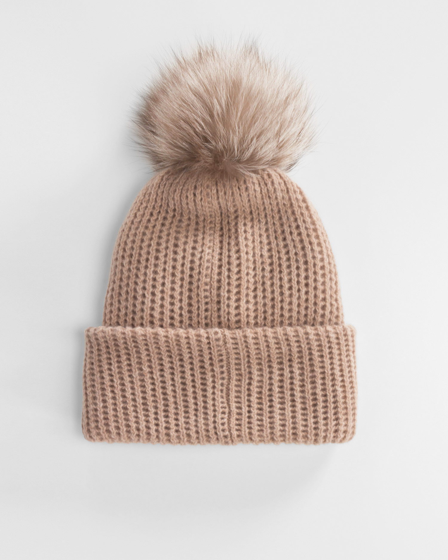 Brązowa czapka z kaszmiru damska William Sharp