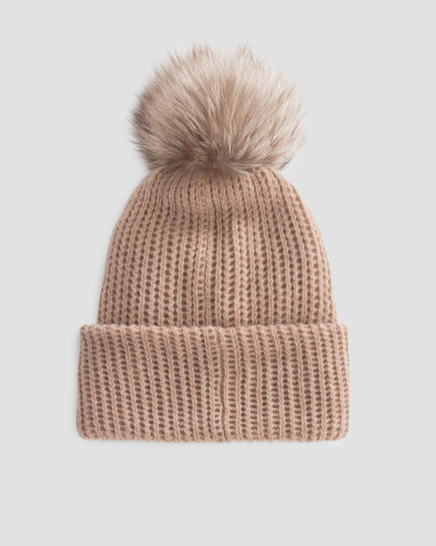 Brązowa czapka z kaszmiru damska William Sharp