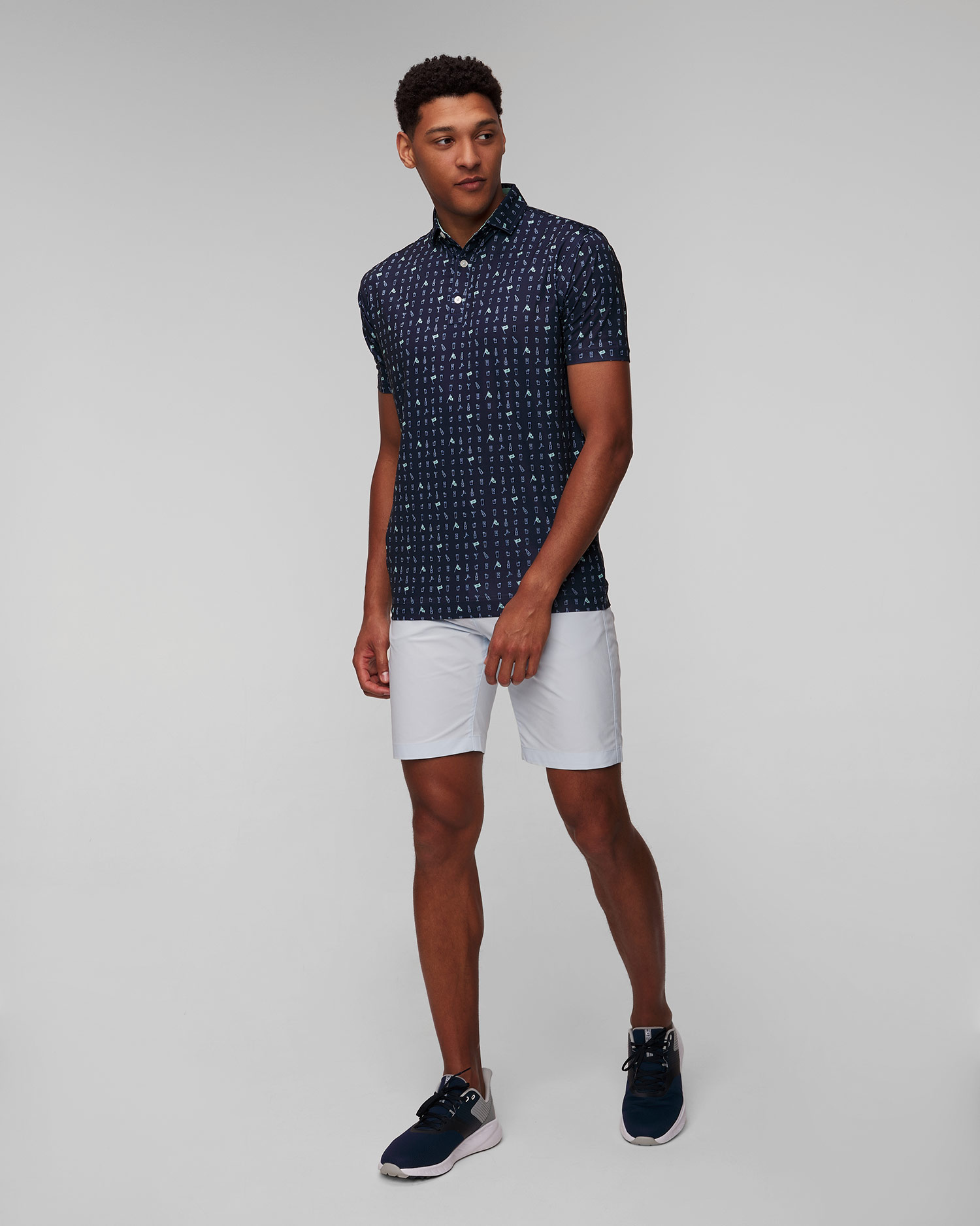 Granatowo-szare buty golfowe męskie FootJoy Flex