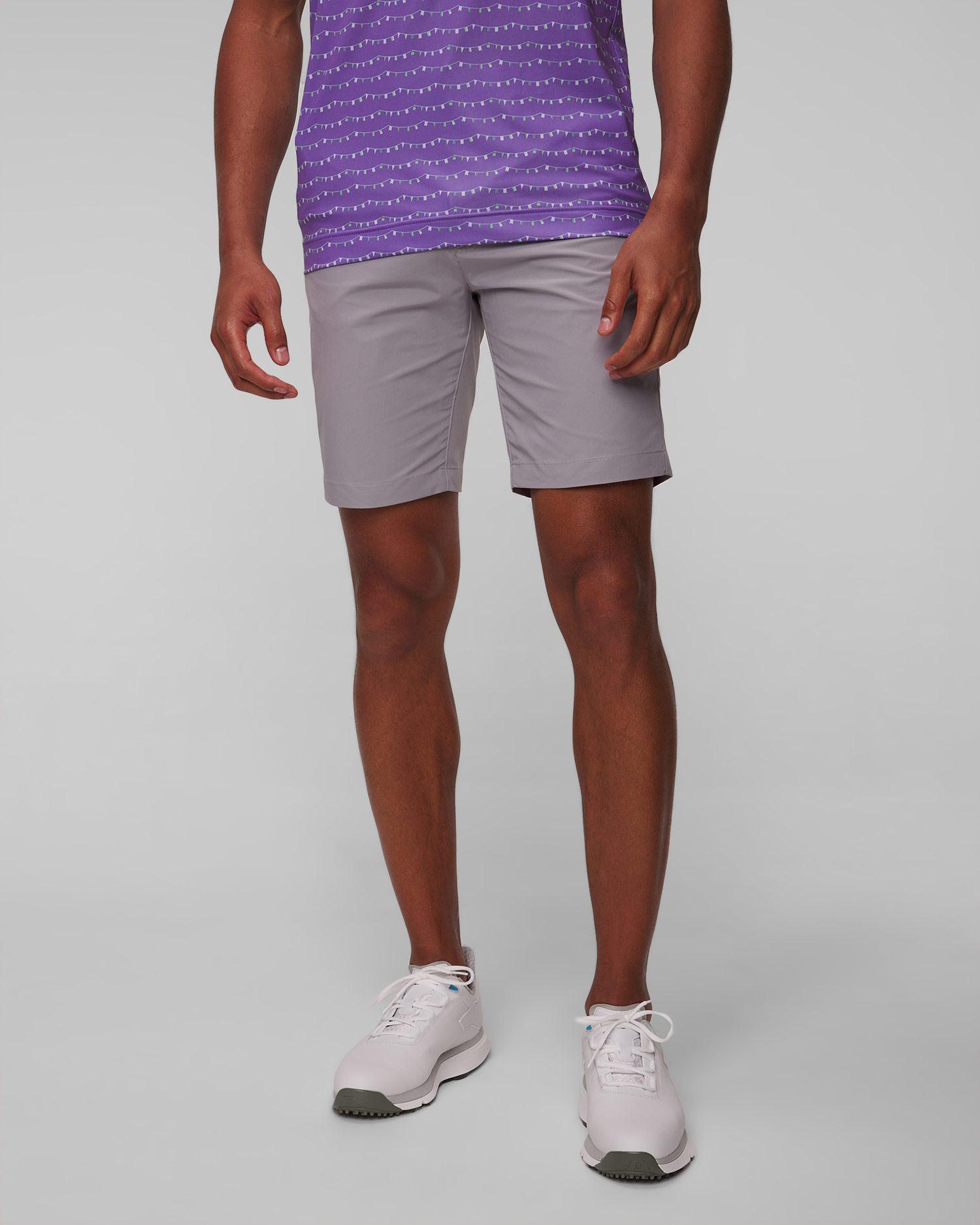 Jasnoszare szorty męskie FootJoy Eu FJ Par Golf Short