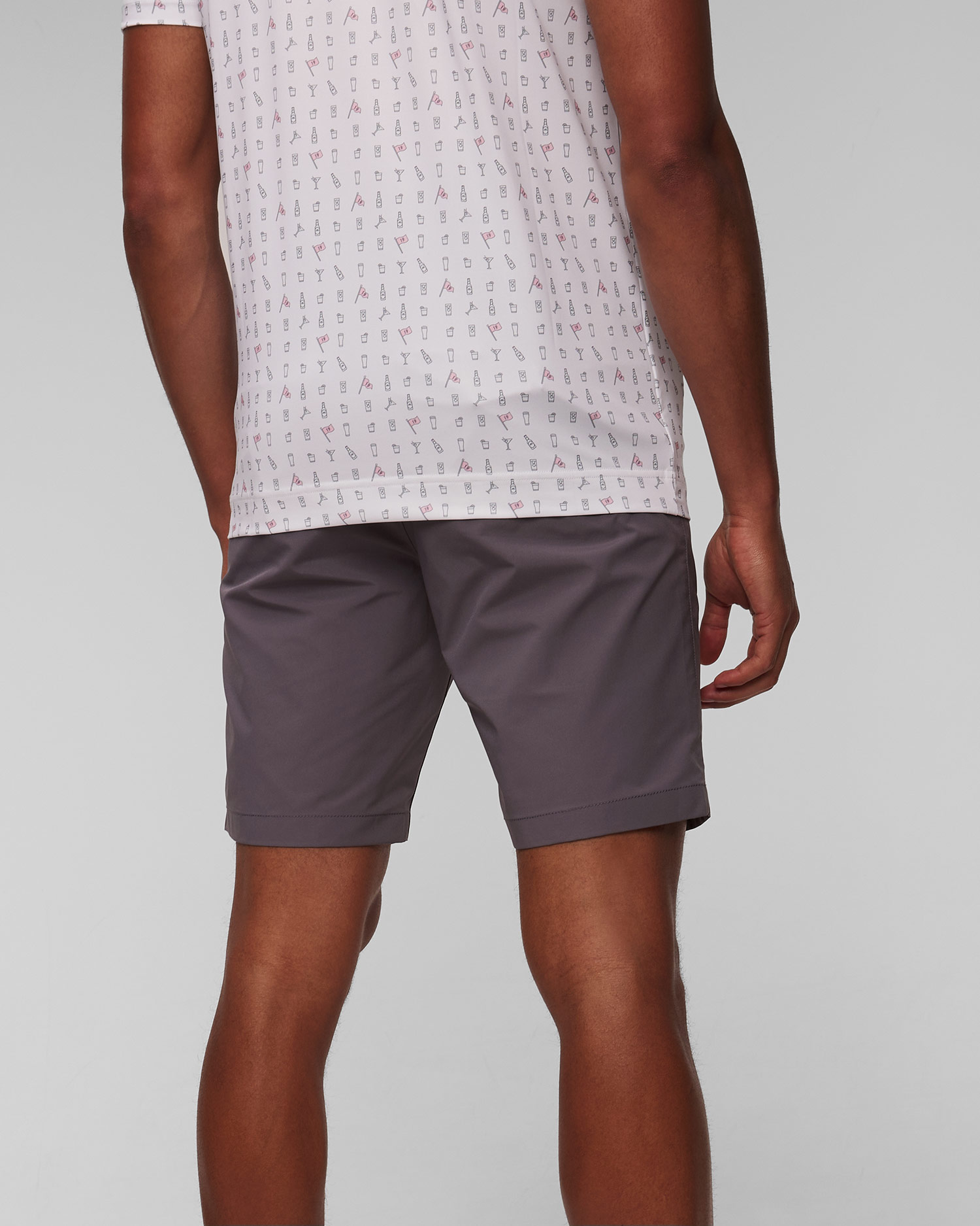 Ciemnoszare szorty męskie FootJoy Eu FJ Par Golf Short