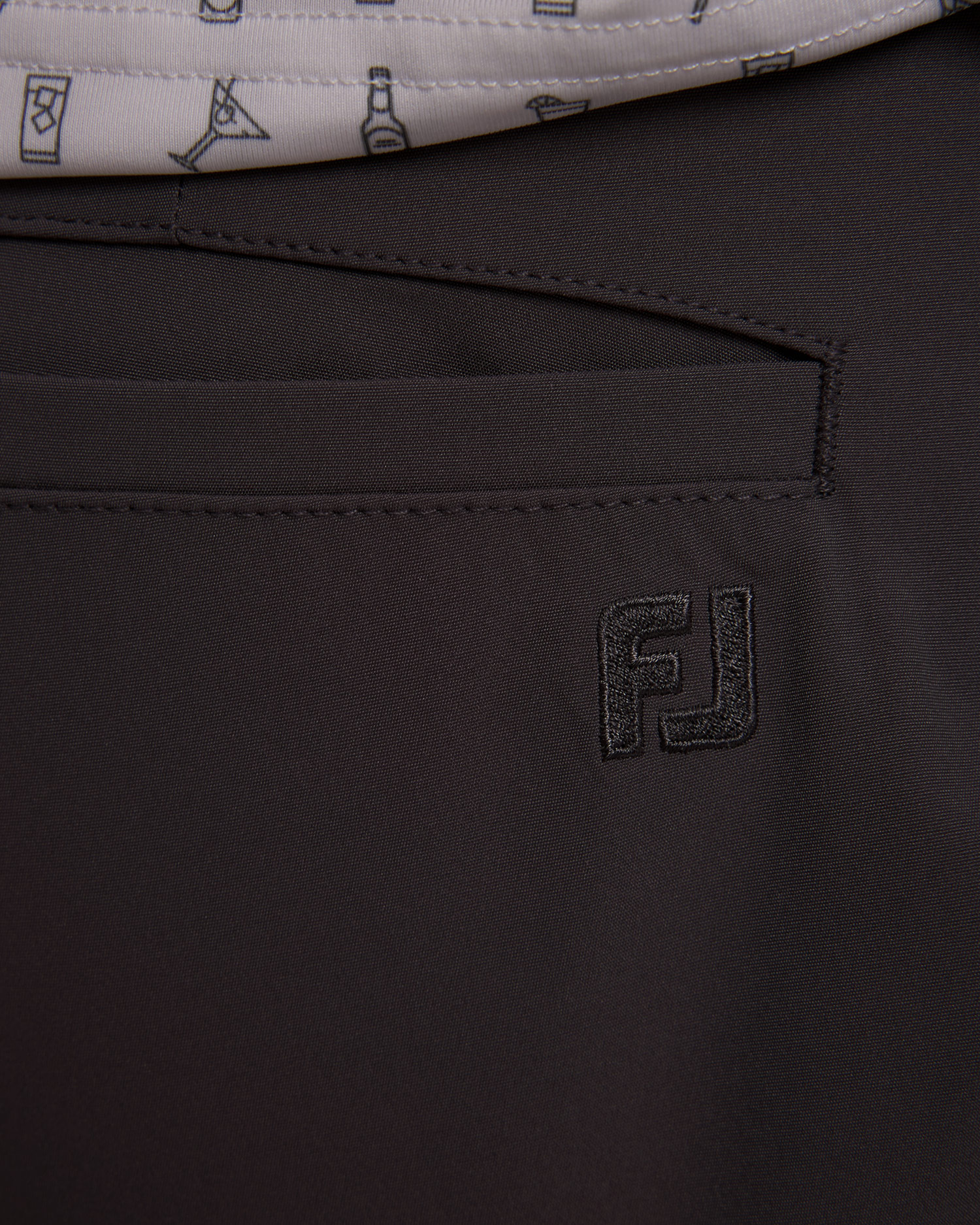 Ciemnoszare szorty męskie FootJoy Eu FJ Par Golf Short