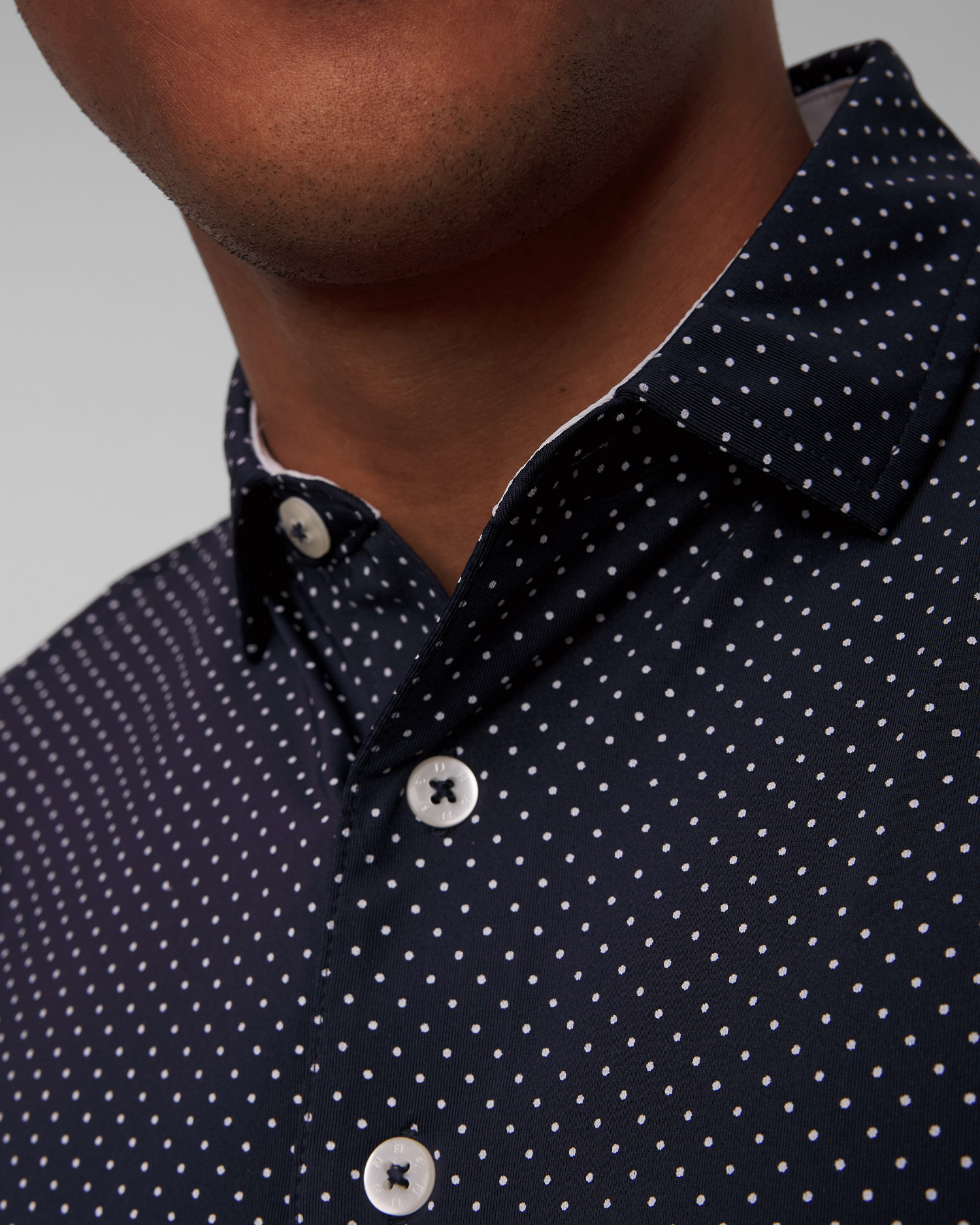 Men’s navy blue polo FootJoy Eu S.Lisle Dot Prt