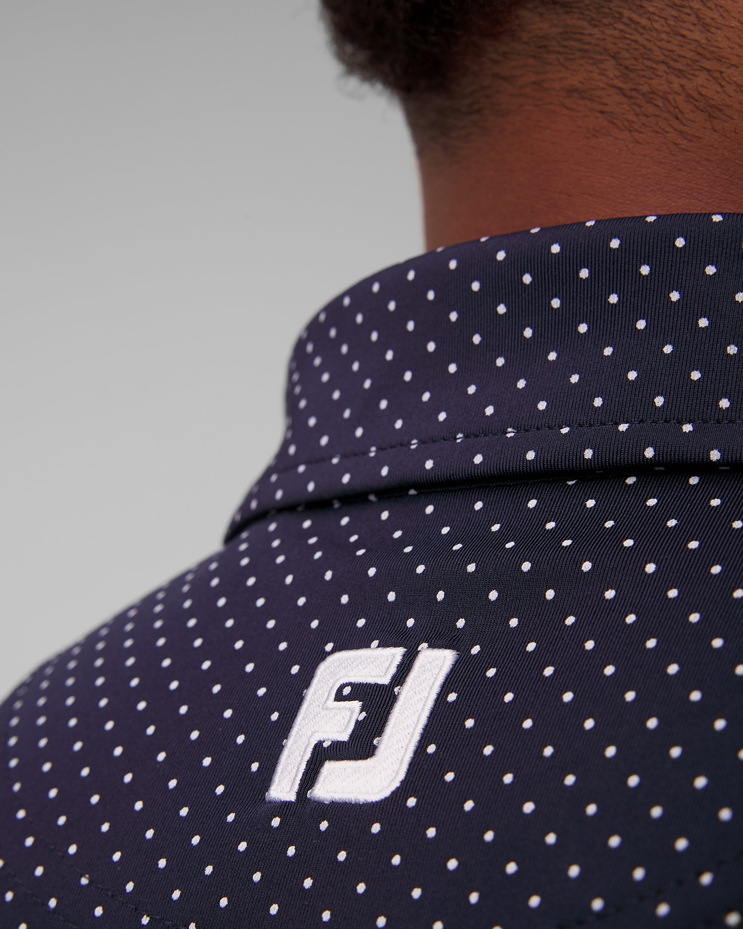 Men’s navy blue polo FootJoy Eu S.Lisle Dot Prt