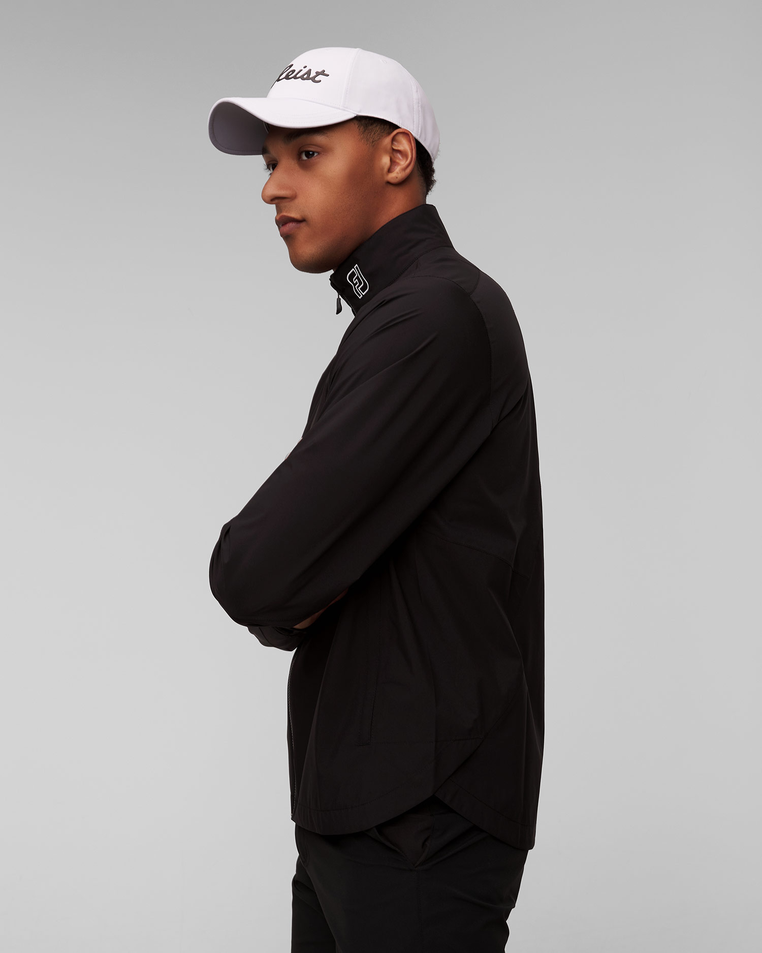 Czarna kurtka przeciwdeszczowa męska FootJoy Eu HydroLite X