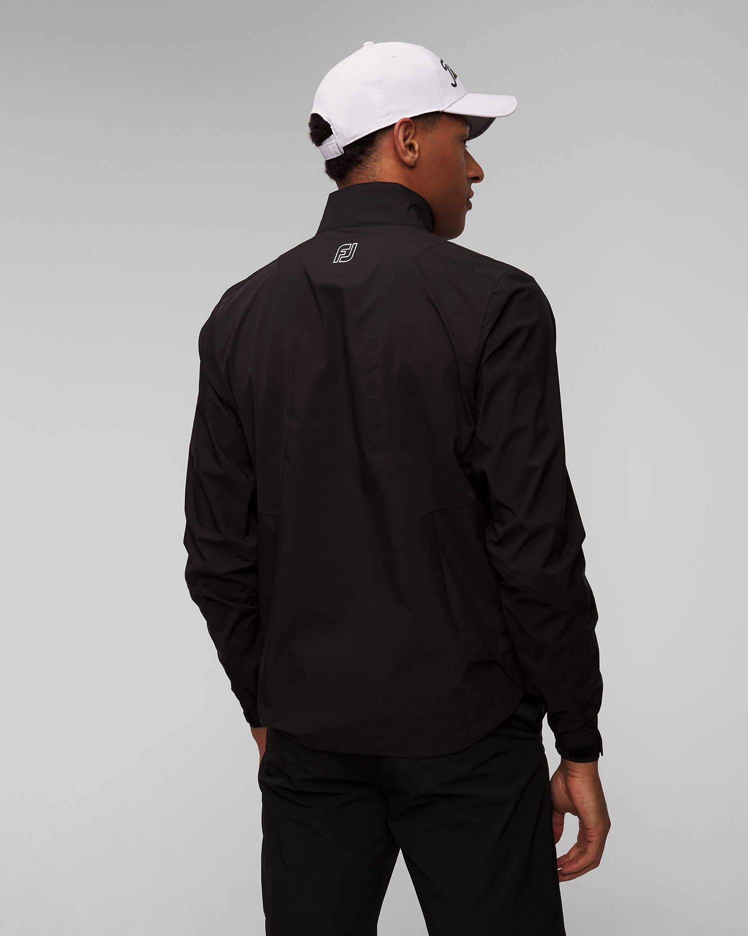 Czarna kurtka przeciwdeszczowa męska FootJoy Eu HydroLite X