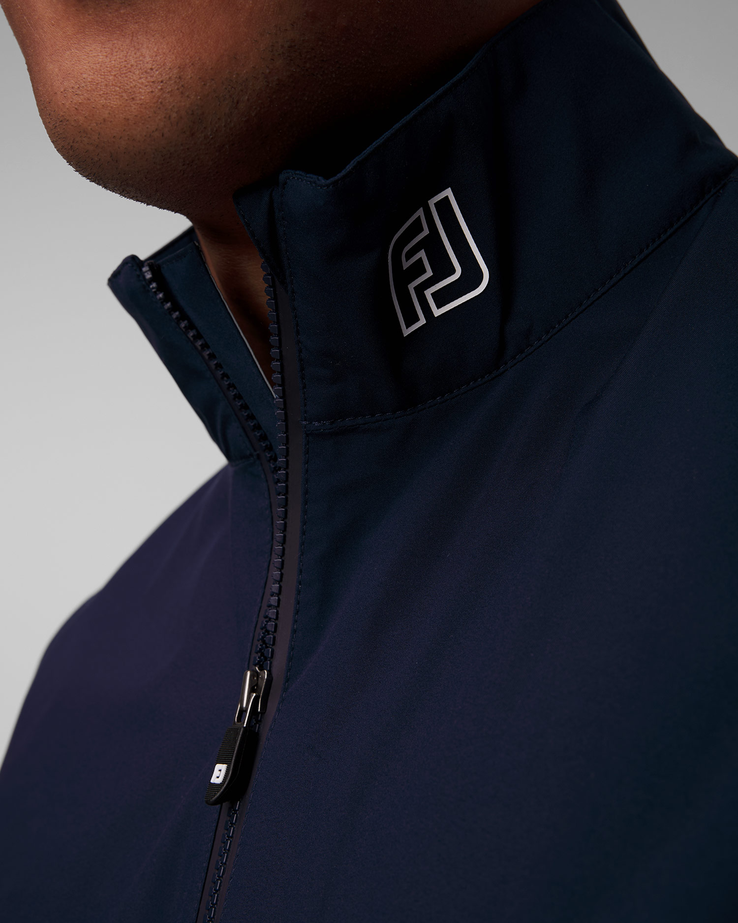 Granatowa kurtka przeciwdeszczowa męska FootJoy Eu HydroLite X