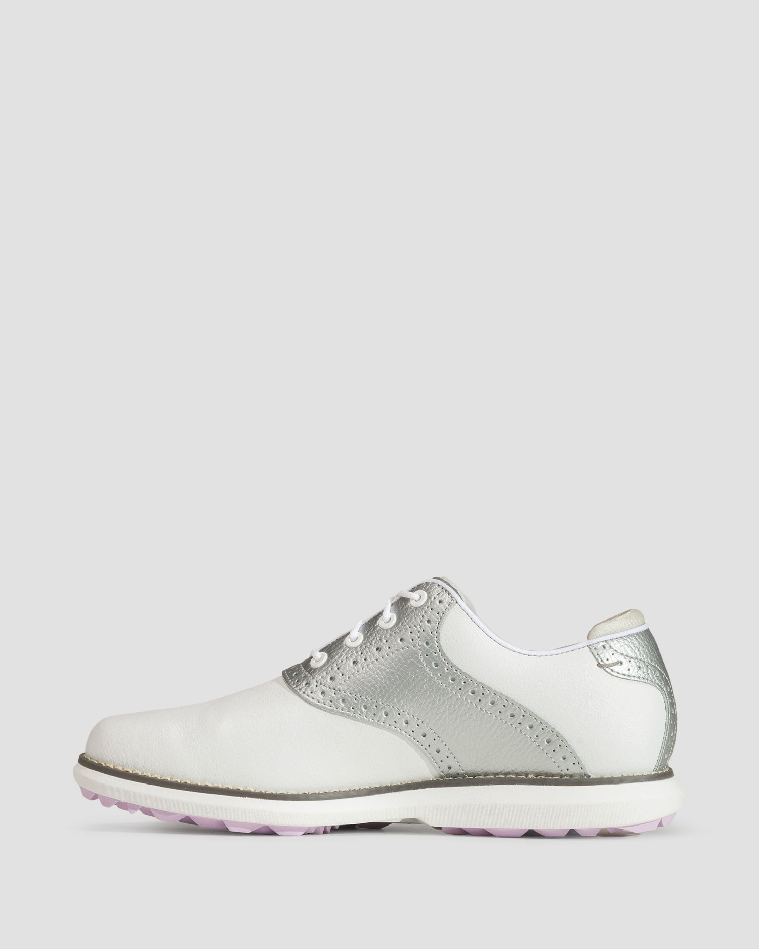 Biało-szare buty golfowe damskie FootJoy WN FJ Traditions Spikeless