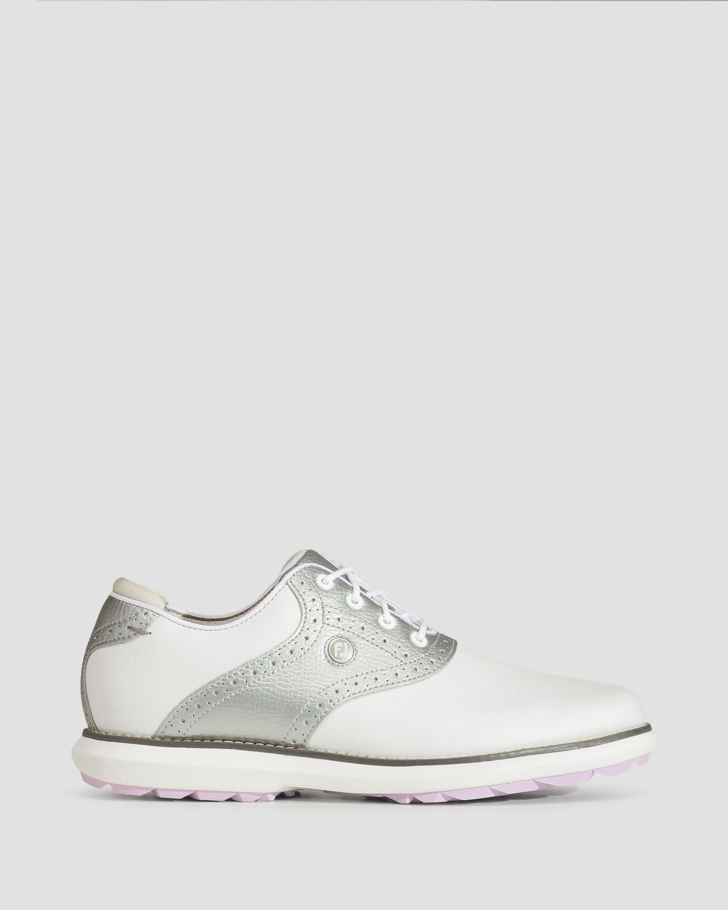 Biało-szare buty golfowe damskie FootJoy WN FJ Traditions Spikeless