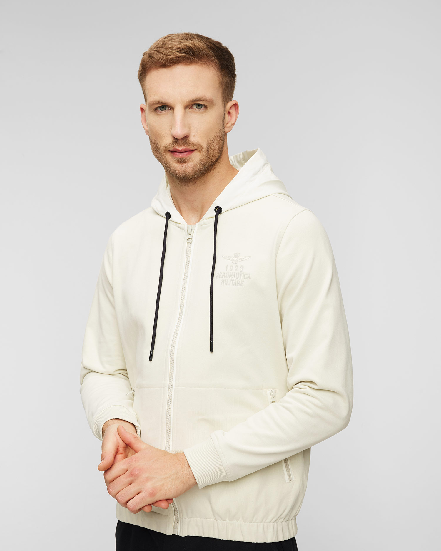 Aeronautica Militare Kapuzensweatshirt Beige