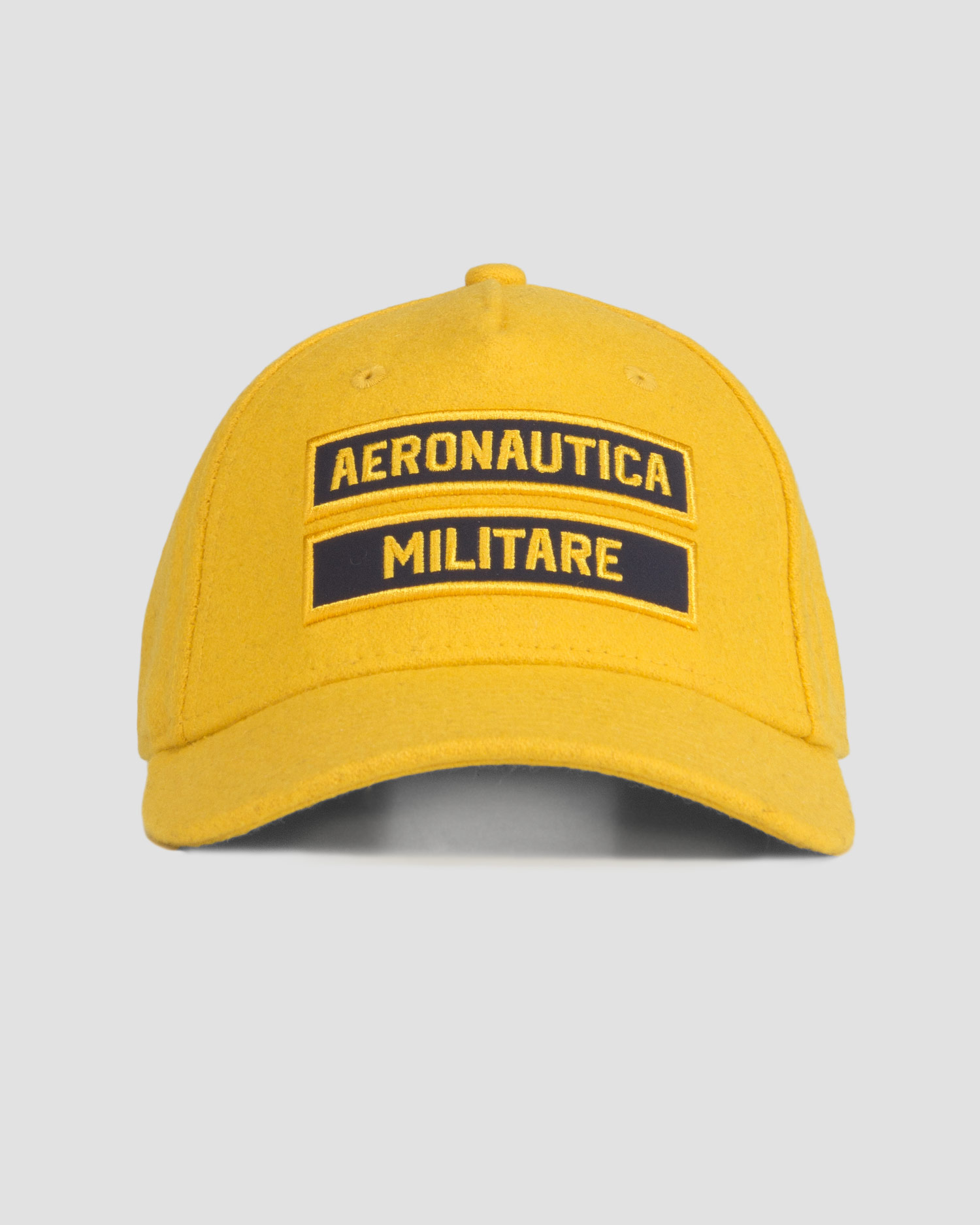 Cappellino in lana da uomo Aeronautica Militare Giallo