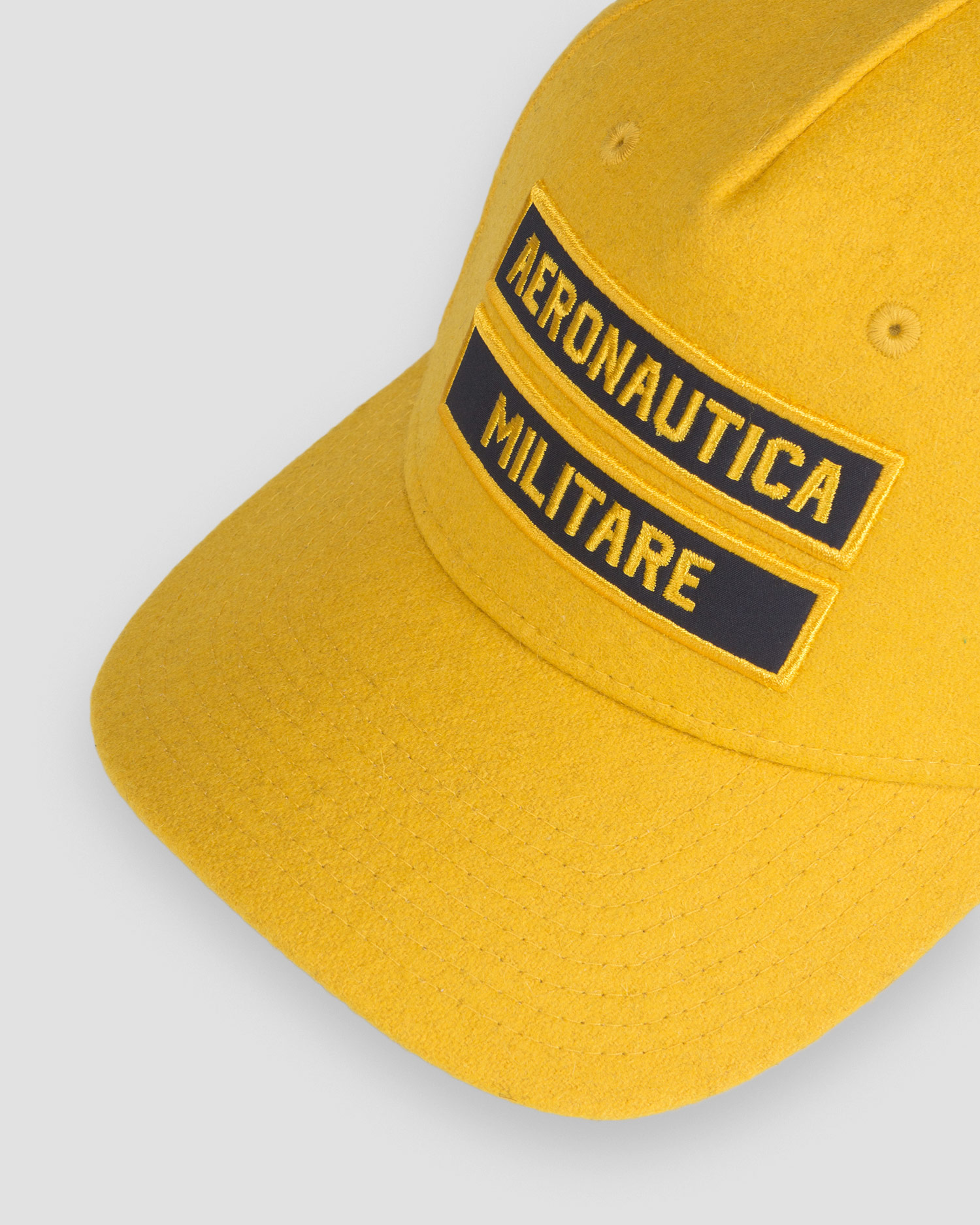 Cappellino in lana da uomo Aeronautica Militare Giallo